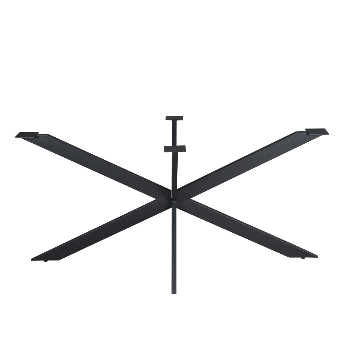 Matrixpoot Zwart Ovaal/Rechthoek 160 cm Koker 2,5x7,5 cm - STF