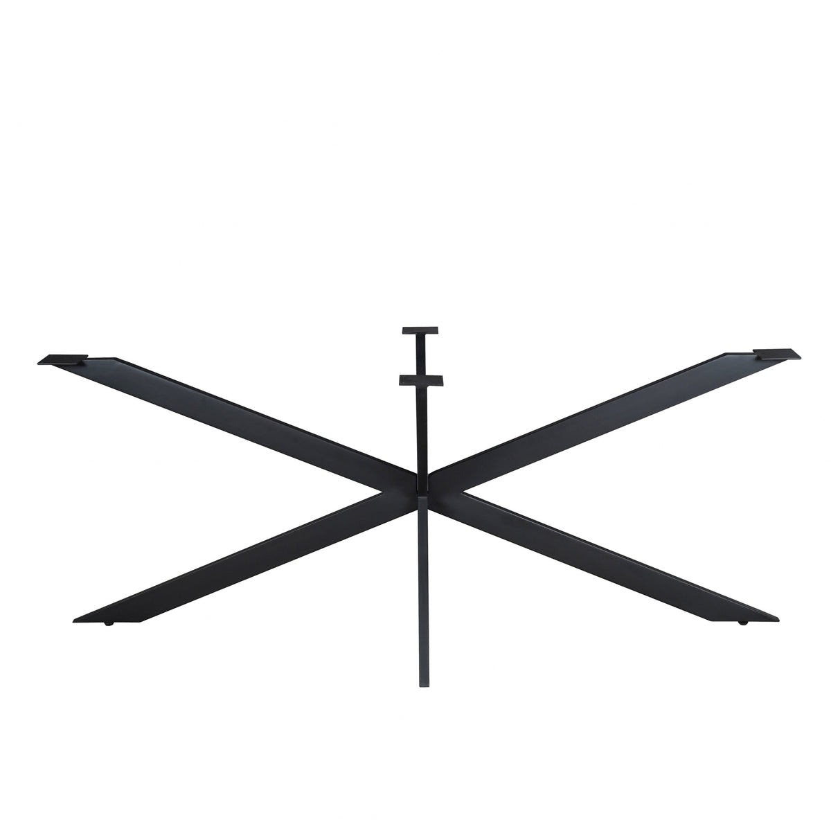 Matrixpoot Zwart Ovaal/Rechthoek 190 cm Koker 2,5x7,5 cm - STF