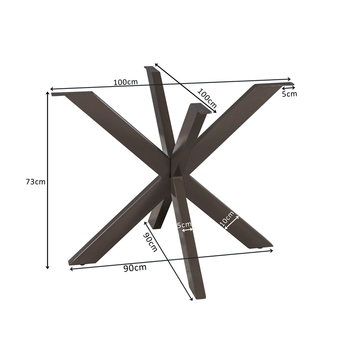 Matrixpoot Anodisch Bruin Ronde Koker 4x8 cm - STF