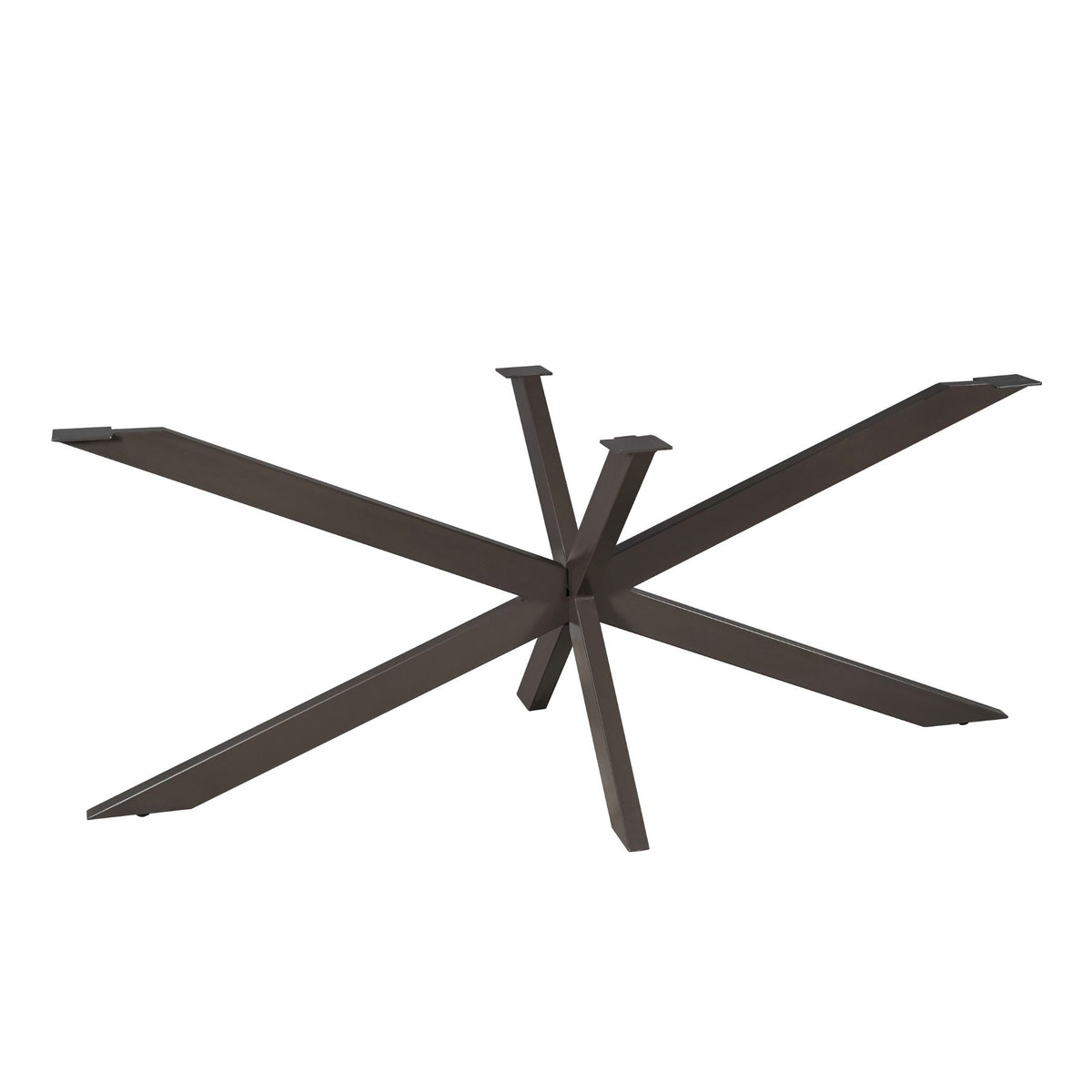 Matrixpoot Anodisch Bruin Ovaal/Rechthoek 190 cm Koker 4x8 cm - STF