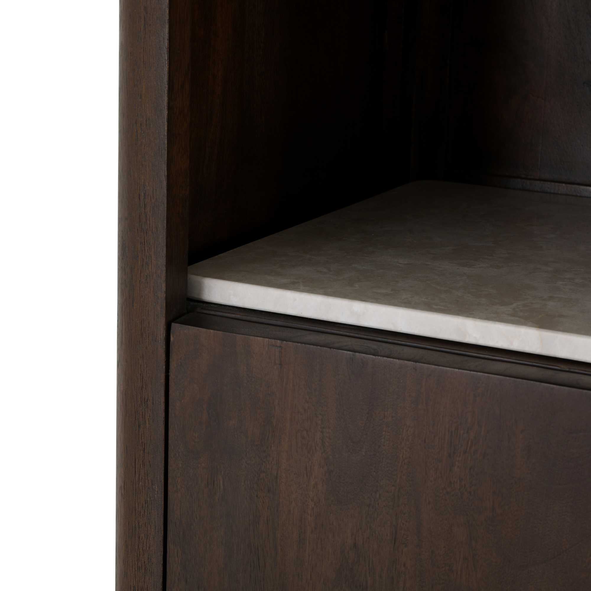 Inlegplank Boekenkast Dallas Beige Marmer Set van 2 - STF