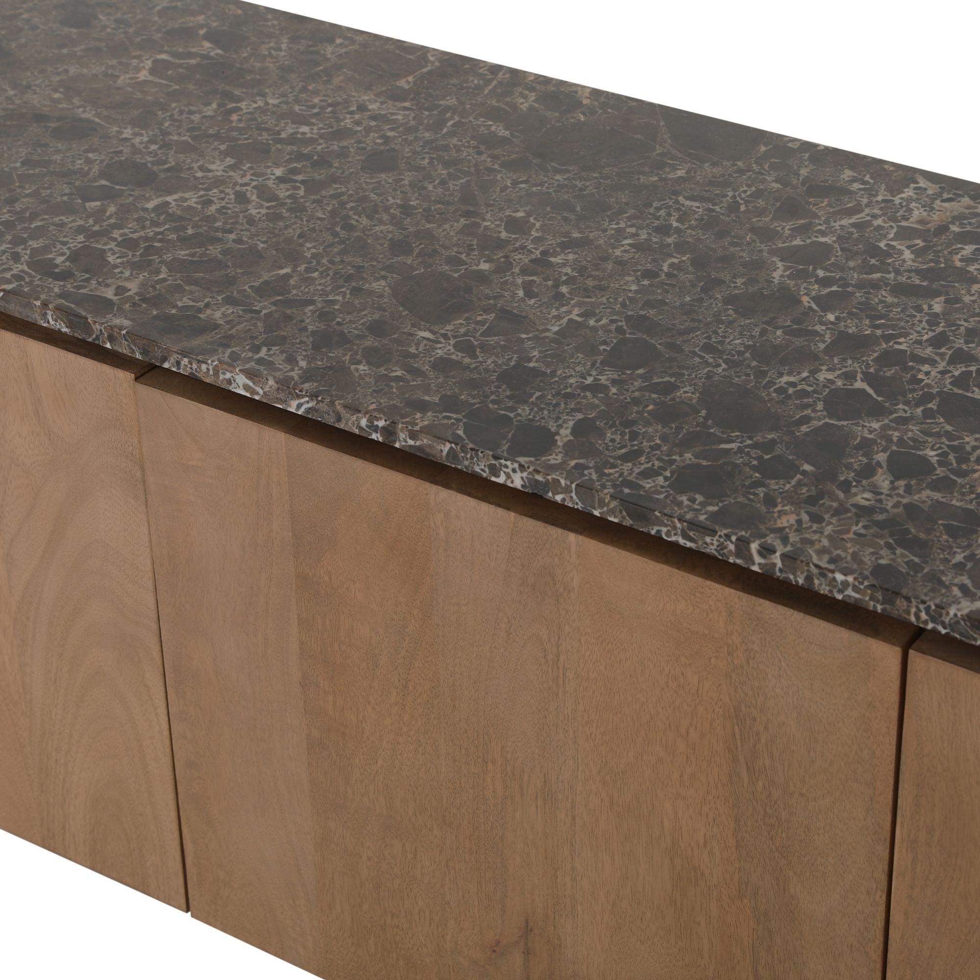 Bovenblad tv-meubel Dallas bruin marmer 165 cm - STF