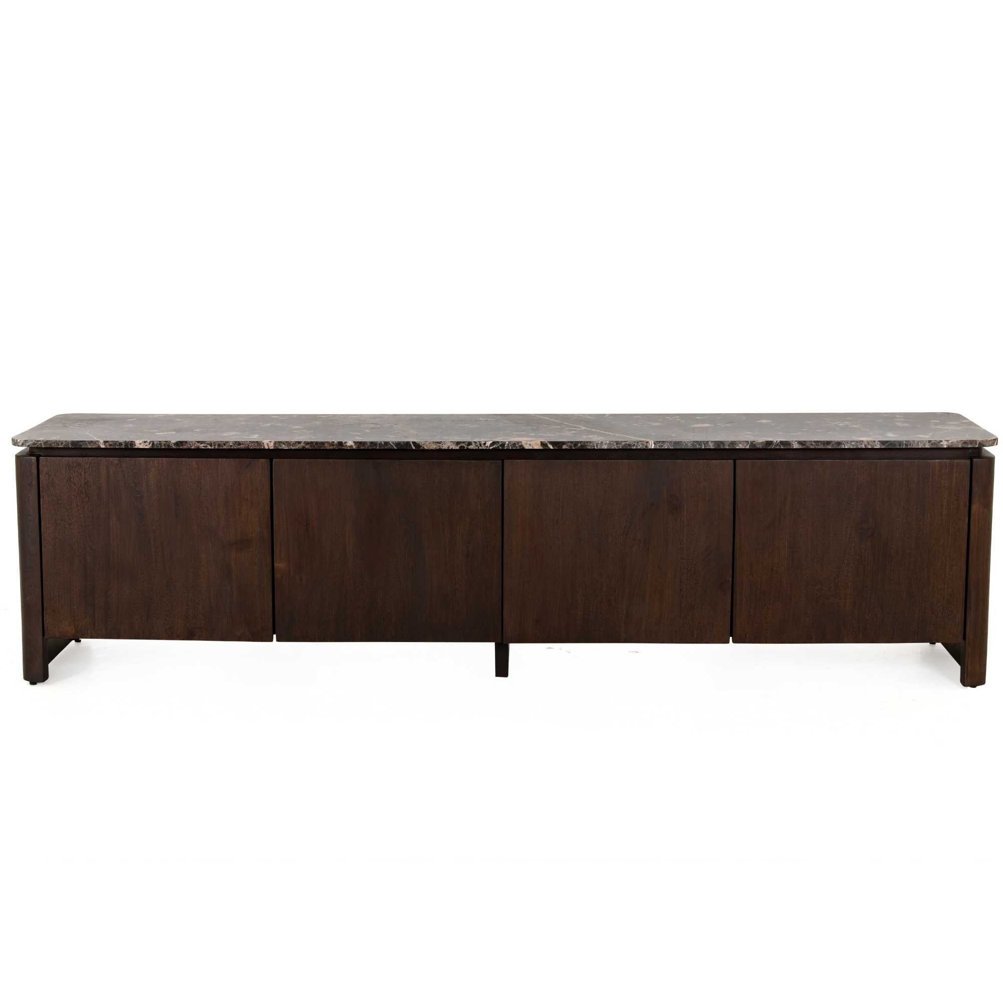 Bovenblad tv-meubel Dallas bruin marmer 210 cm - STF