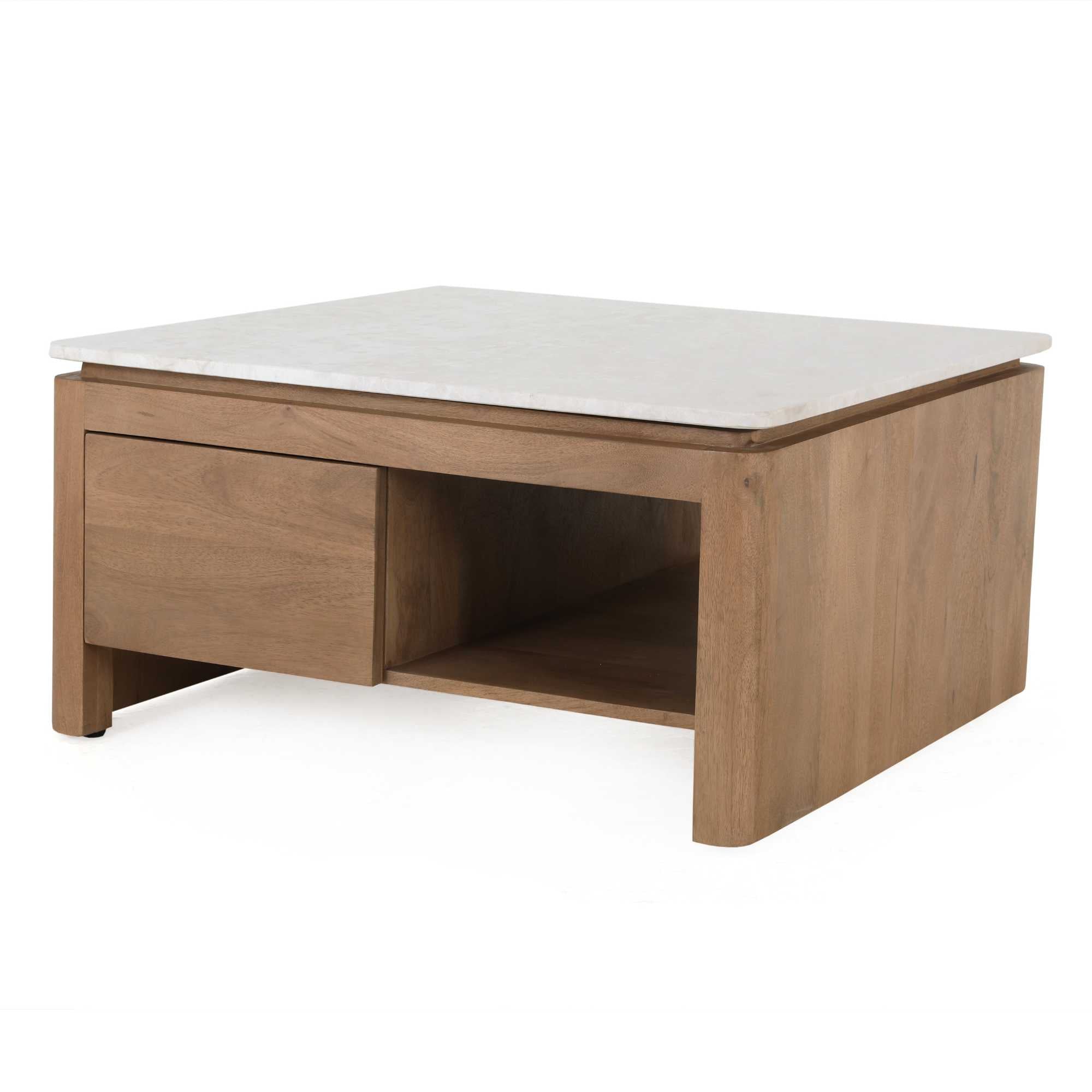 Bovenblad salontafel Dallas beige marmer - STF