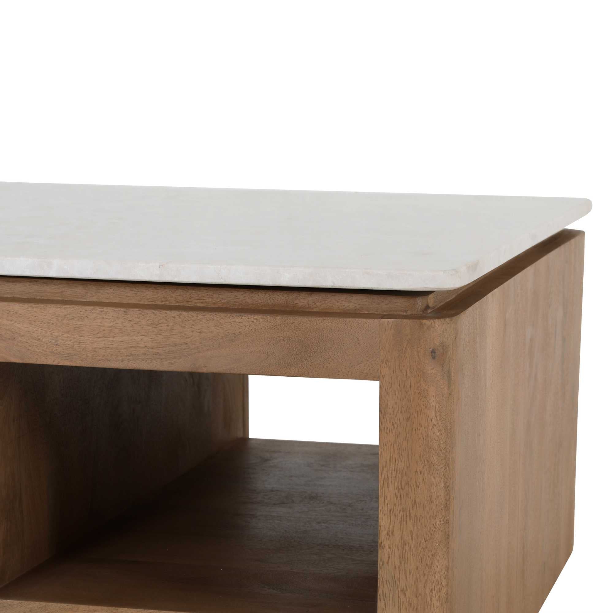 Bovenblad salontafel Dallas beige marmer - STF