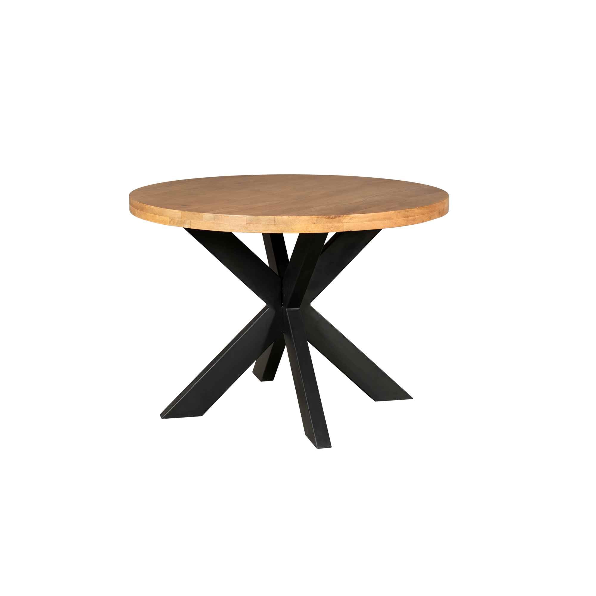 Eetkamertafel Denver | Rond | Mangohout | 120 cm - STF