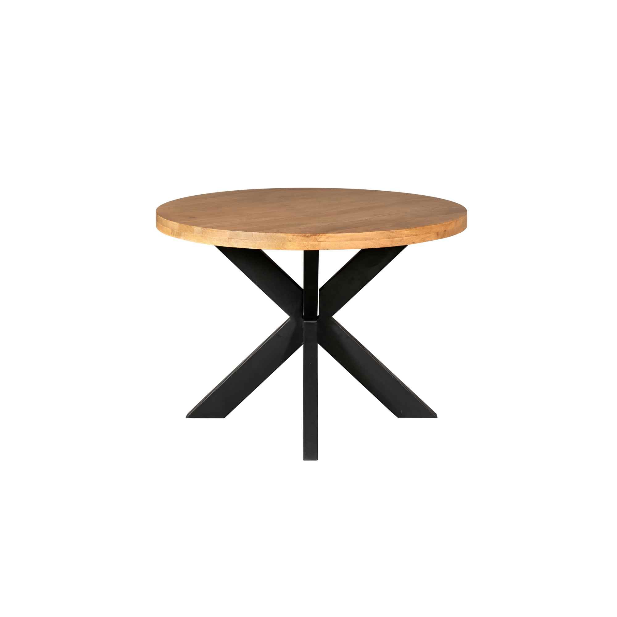 Eetkamertafel Denver | Rond | Mangohout | 120 cm - STF