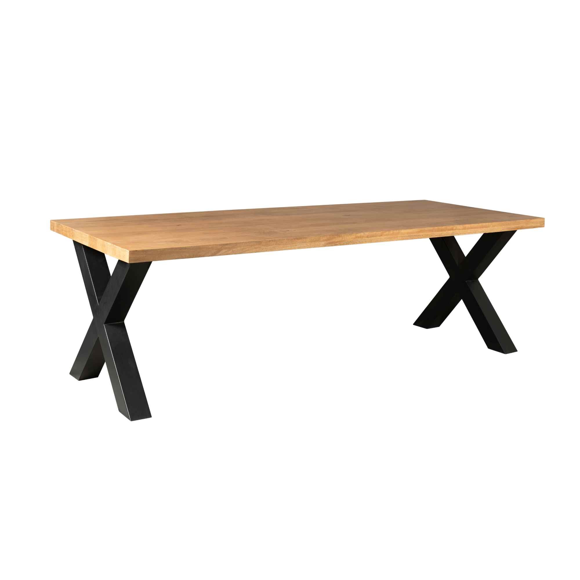 Eettafel Denver | Rechthoek X-poot | 200 cm - STF