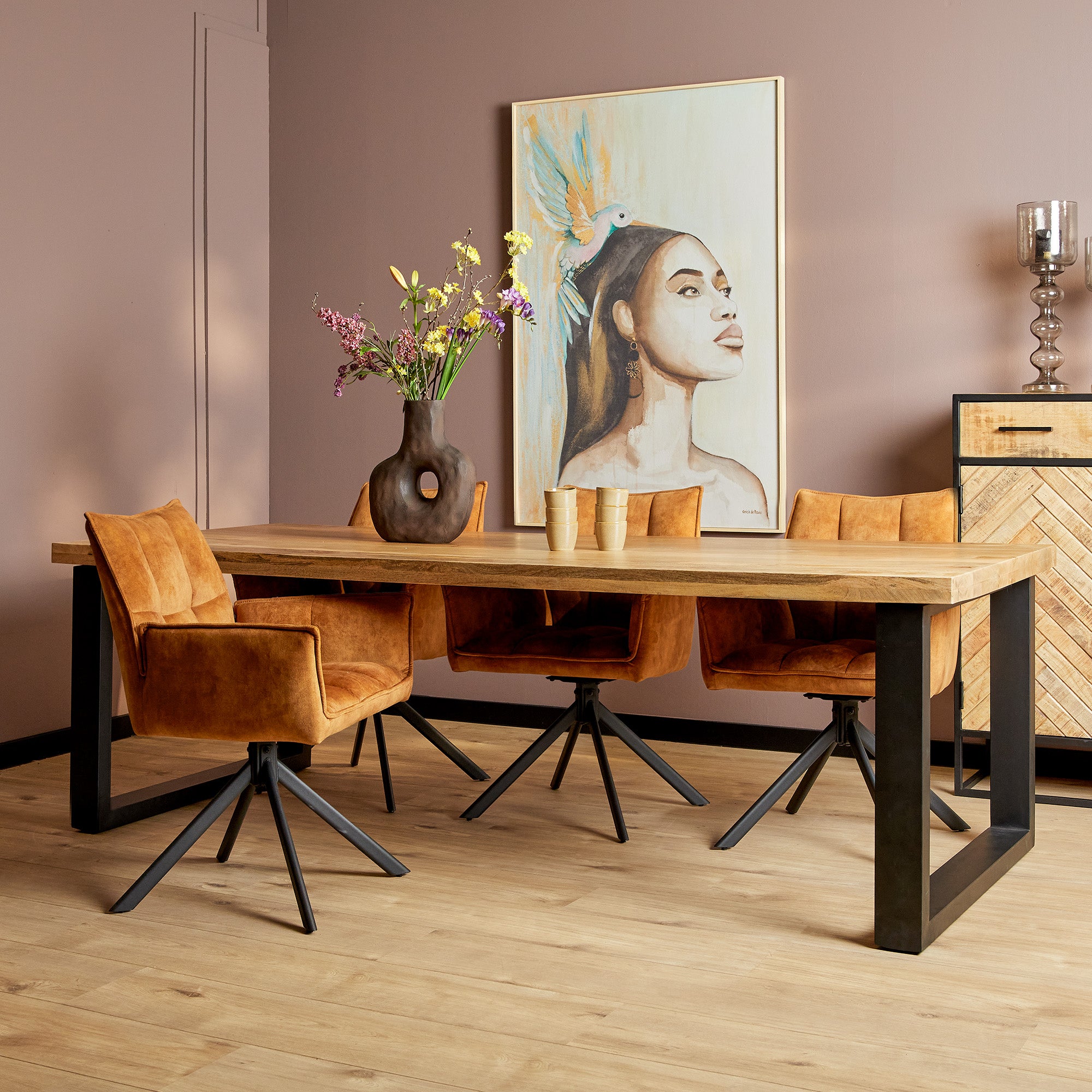 Eettafel Denver | Rechthoekige U-poot | 300 cm - STF