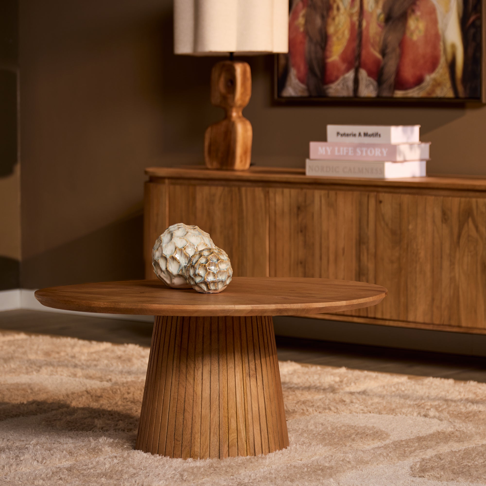 Salontafel | Solana | 80 cm | Naturel - STF