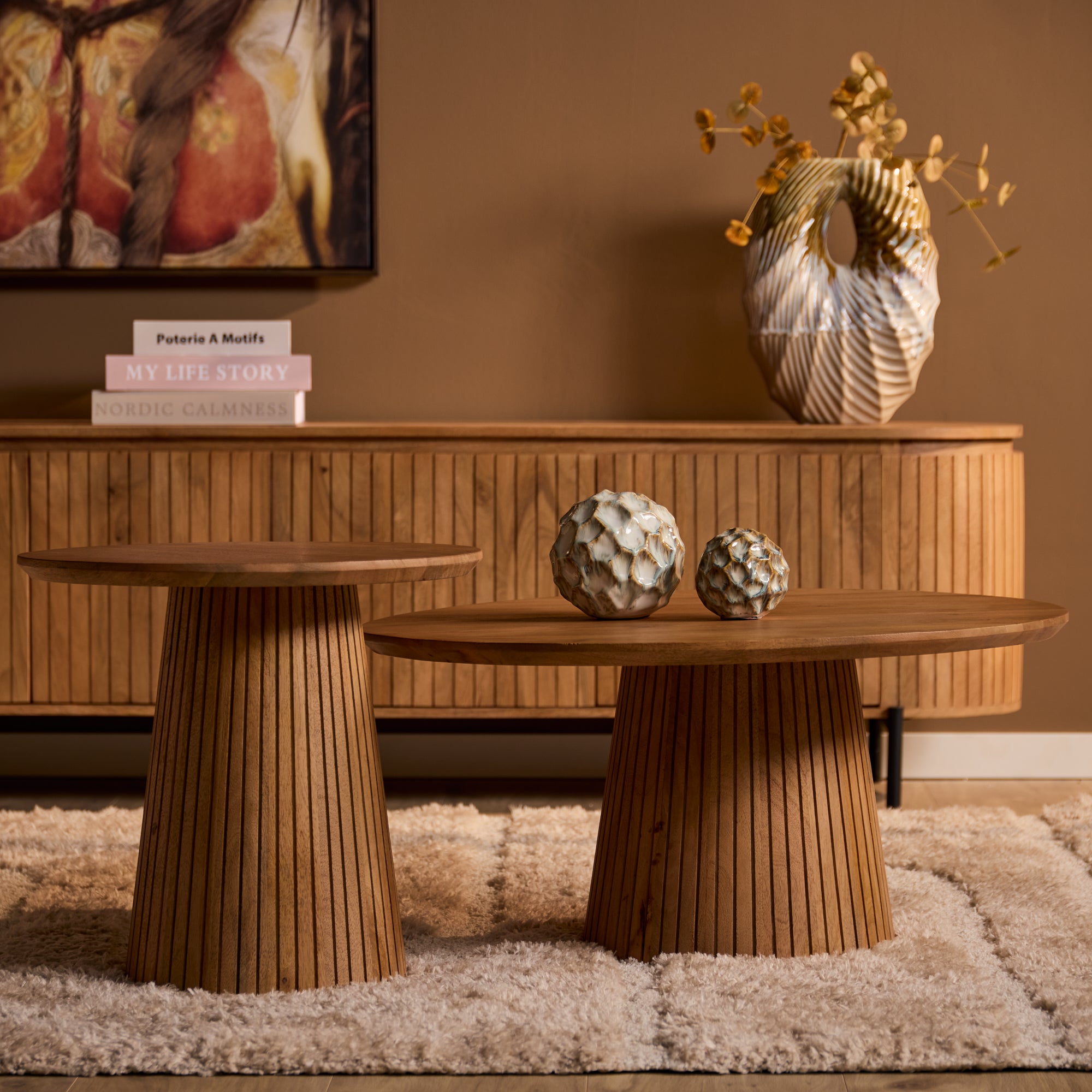 Salontafel | Solana | 80 cm | Naturel - STF