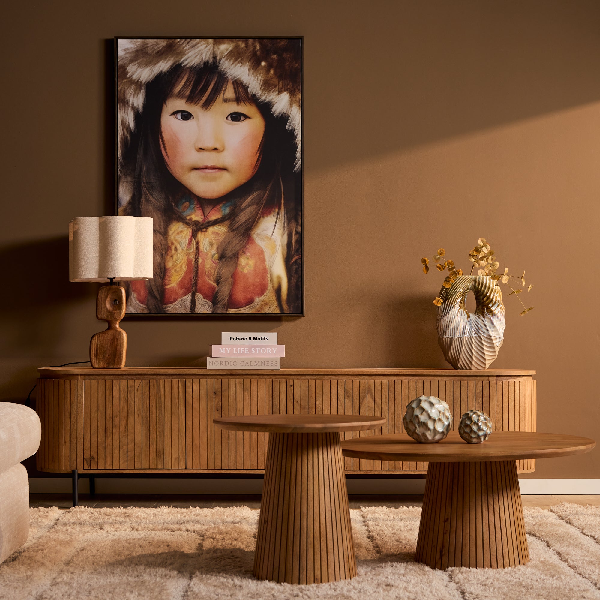Salontafel | Solana | 80 cm | Naturel - STF
