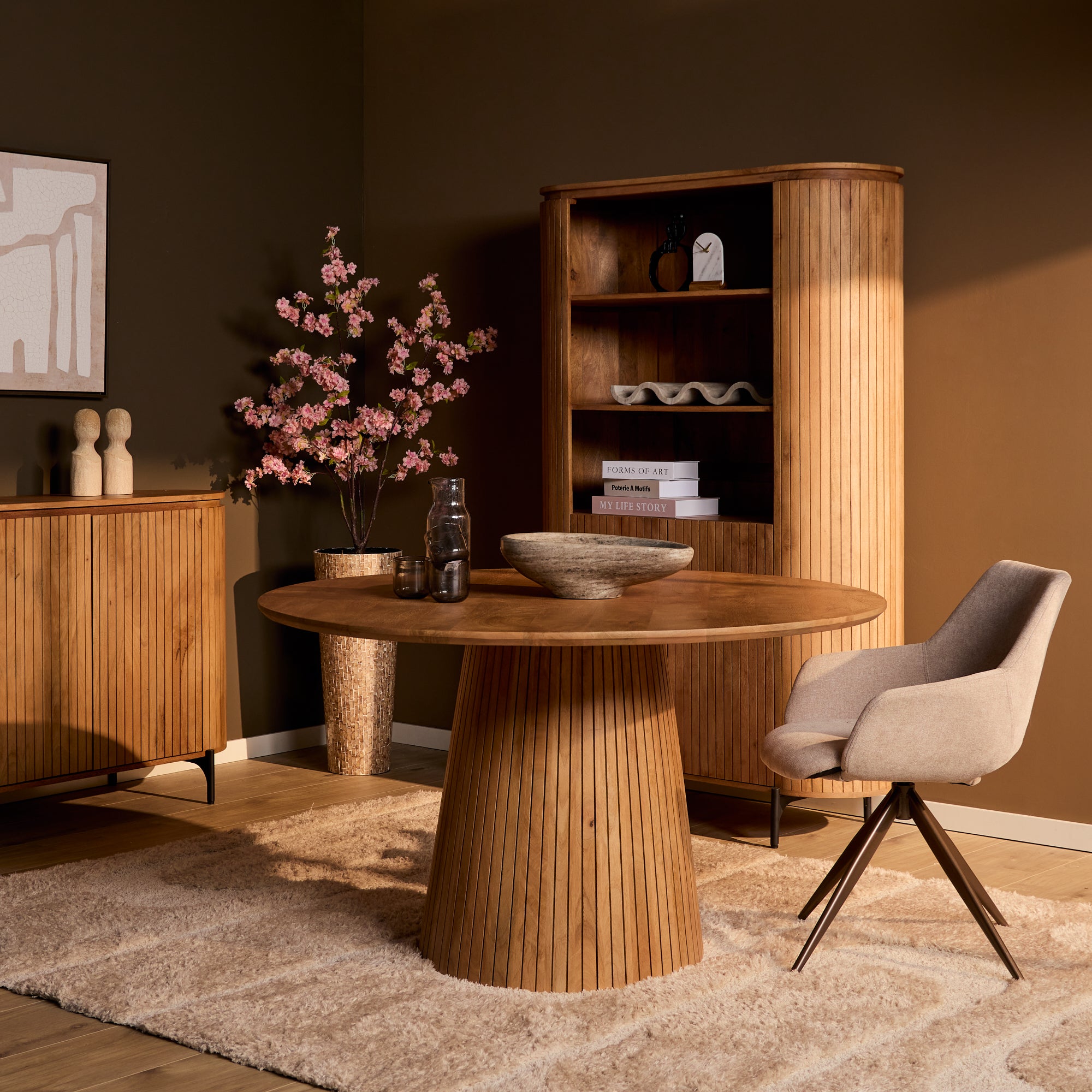 Eettafel Solana | 130 cm | Naturel - STF