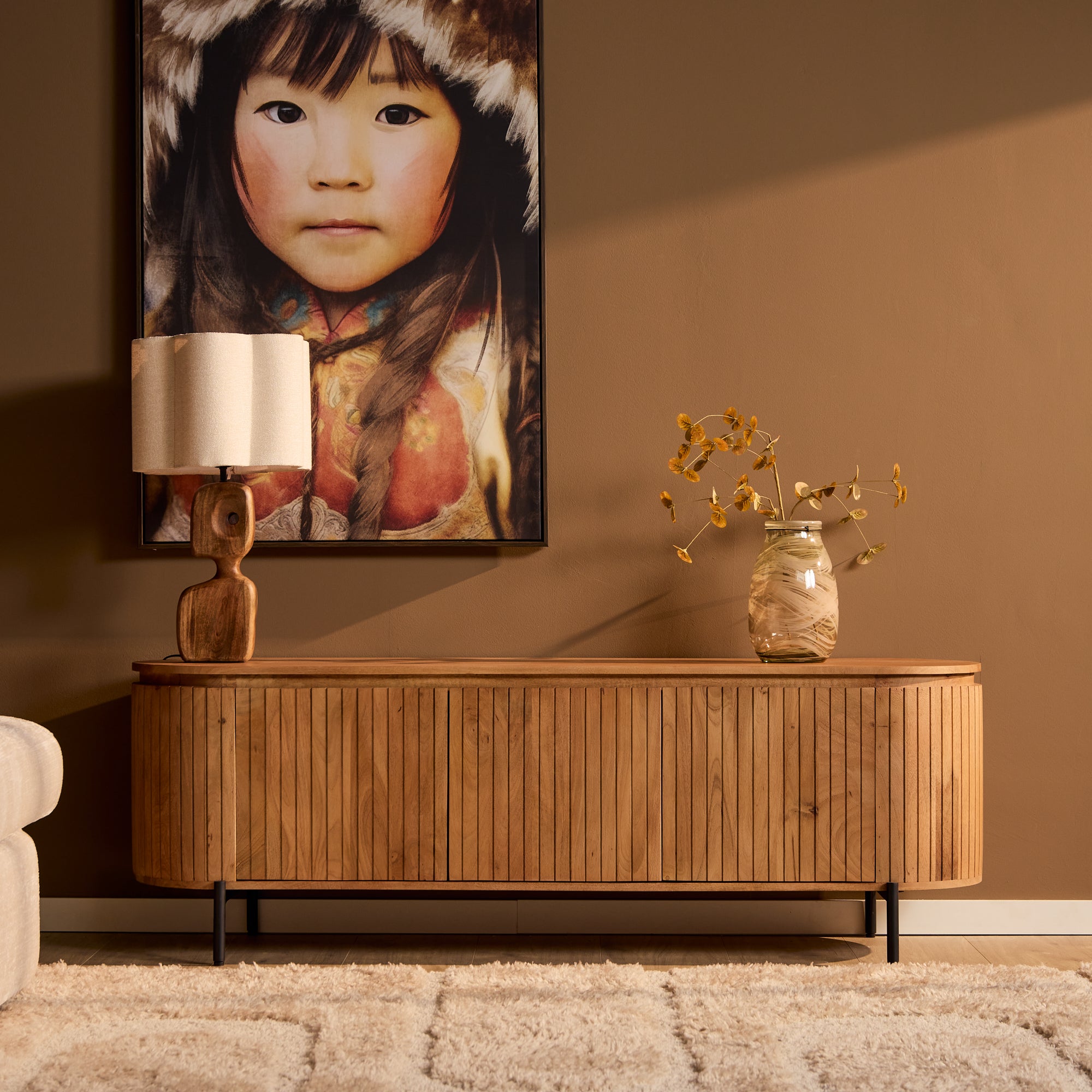 Tv-meubel Solana | 165 cm | Naturel - STF