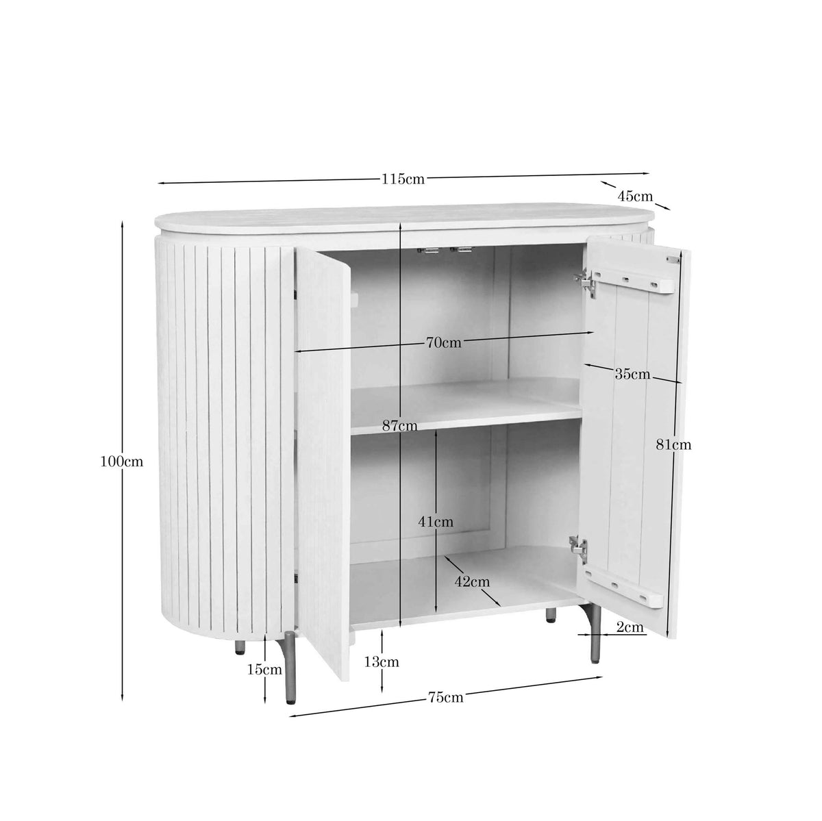 Salontafel Solana Zand Mangohout 50 cm - STF