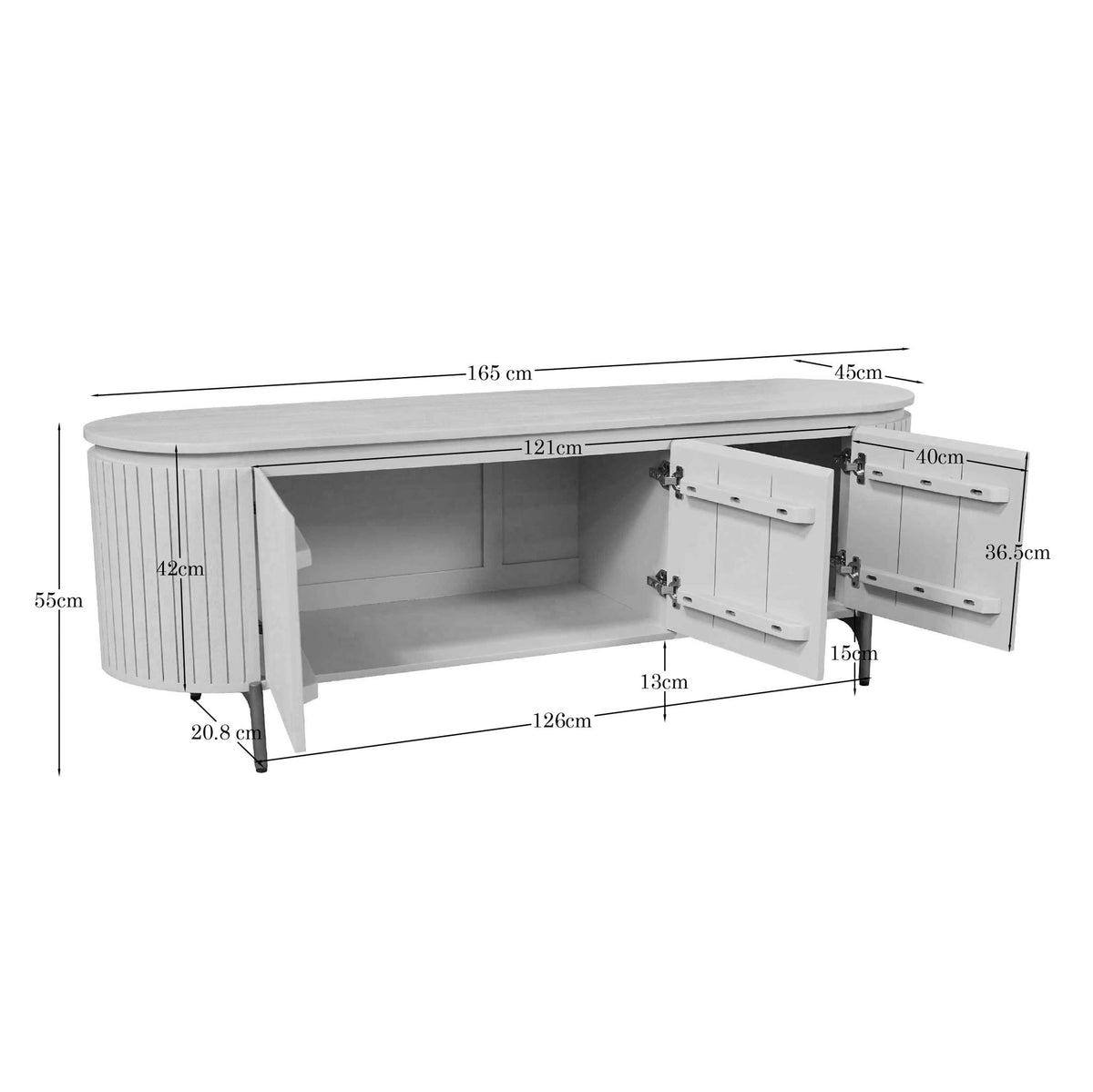Salontafel Solana Zand Mangohout 50 cm - STF