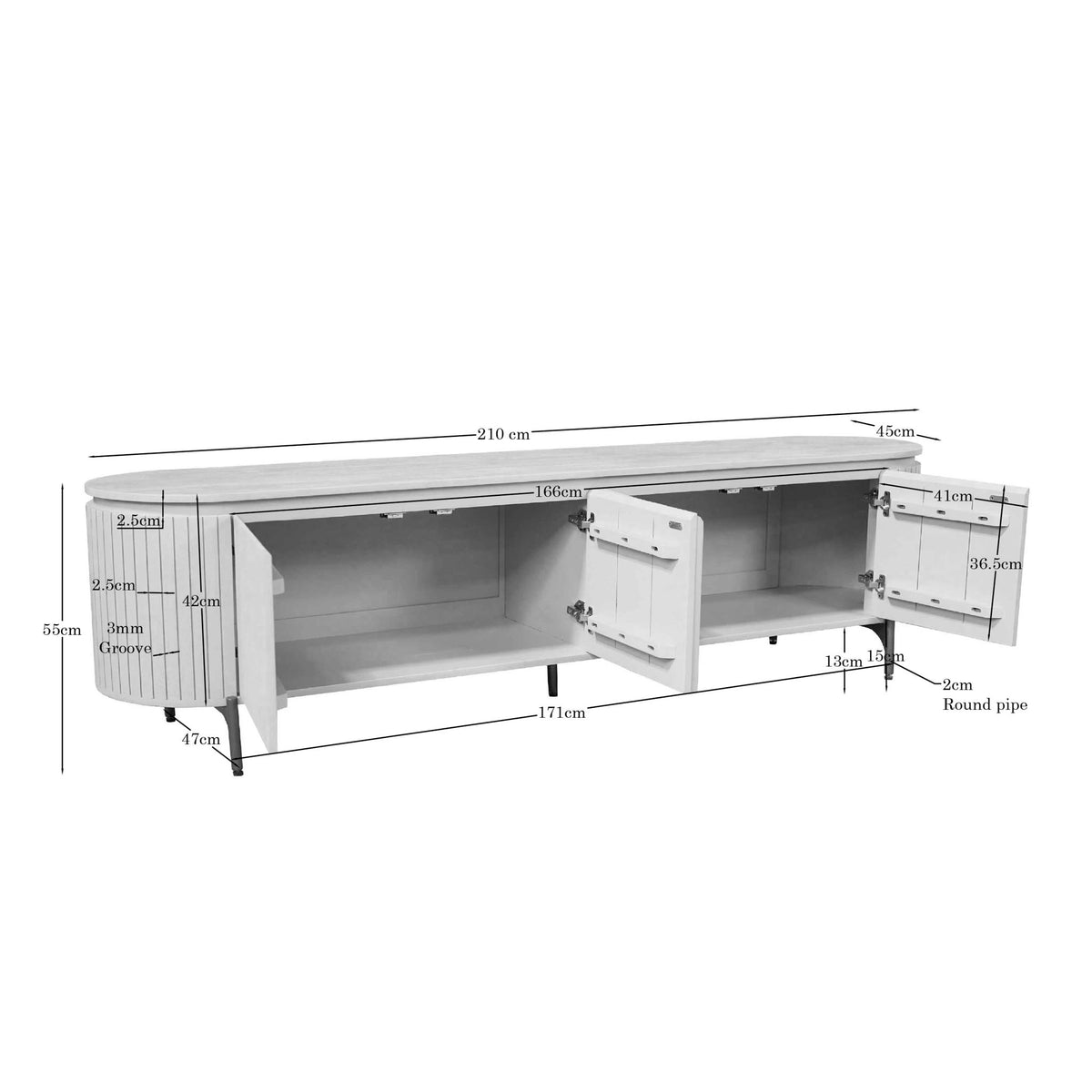 Salontafel Solana Zand Mangohout 50 cm - STF