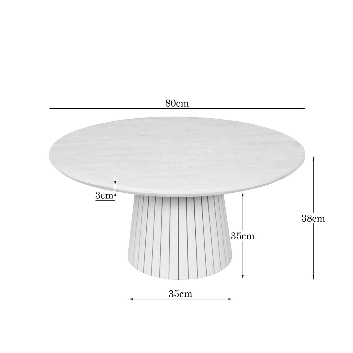 Salontafel Solana Zand Mangohout 50 cm - STF