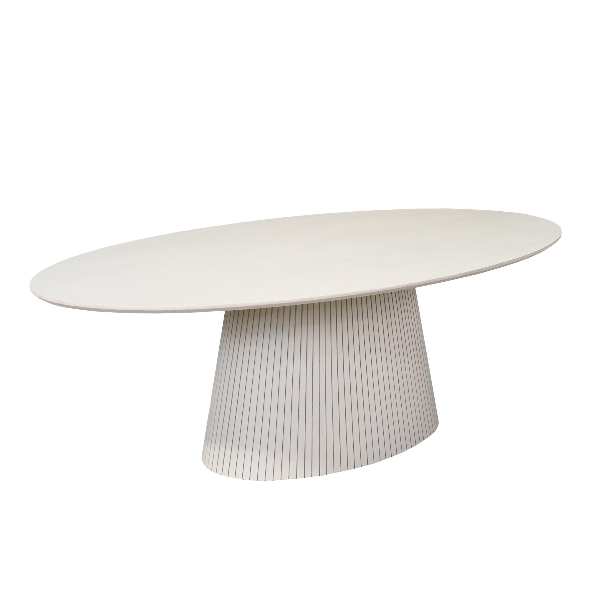 Ovale eettafel Solana Zand Mangohout 210 cm - STF