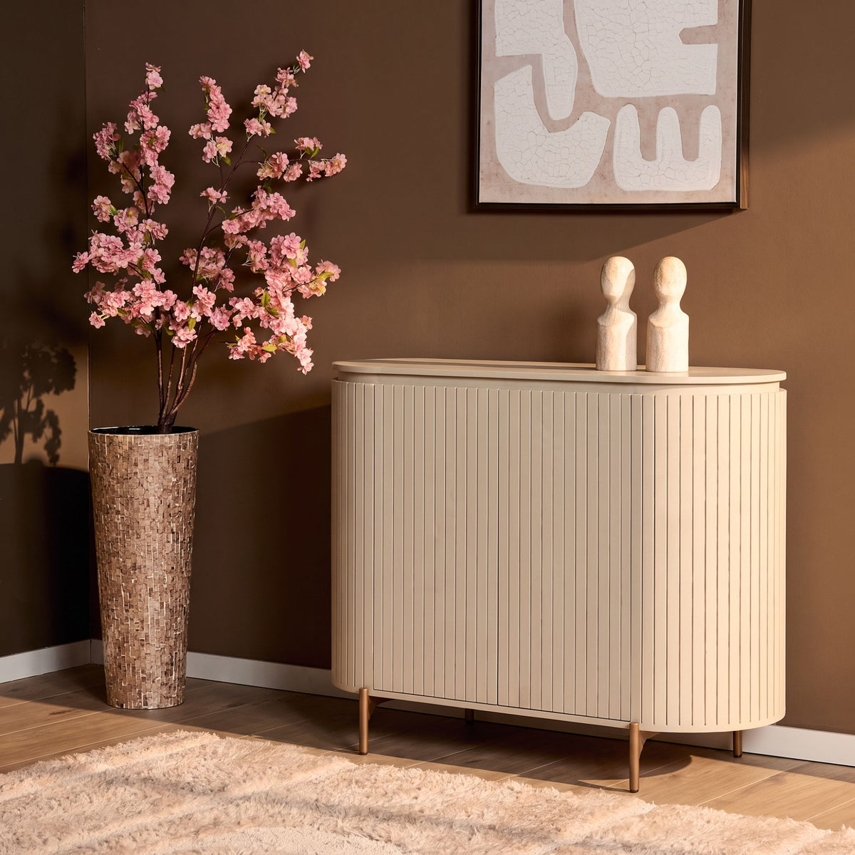 Kast Solana zand mangohout 115 cm - STF