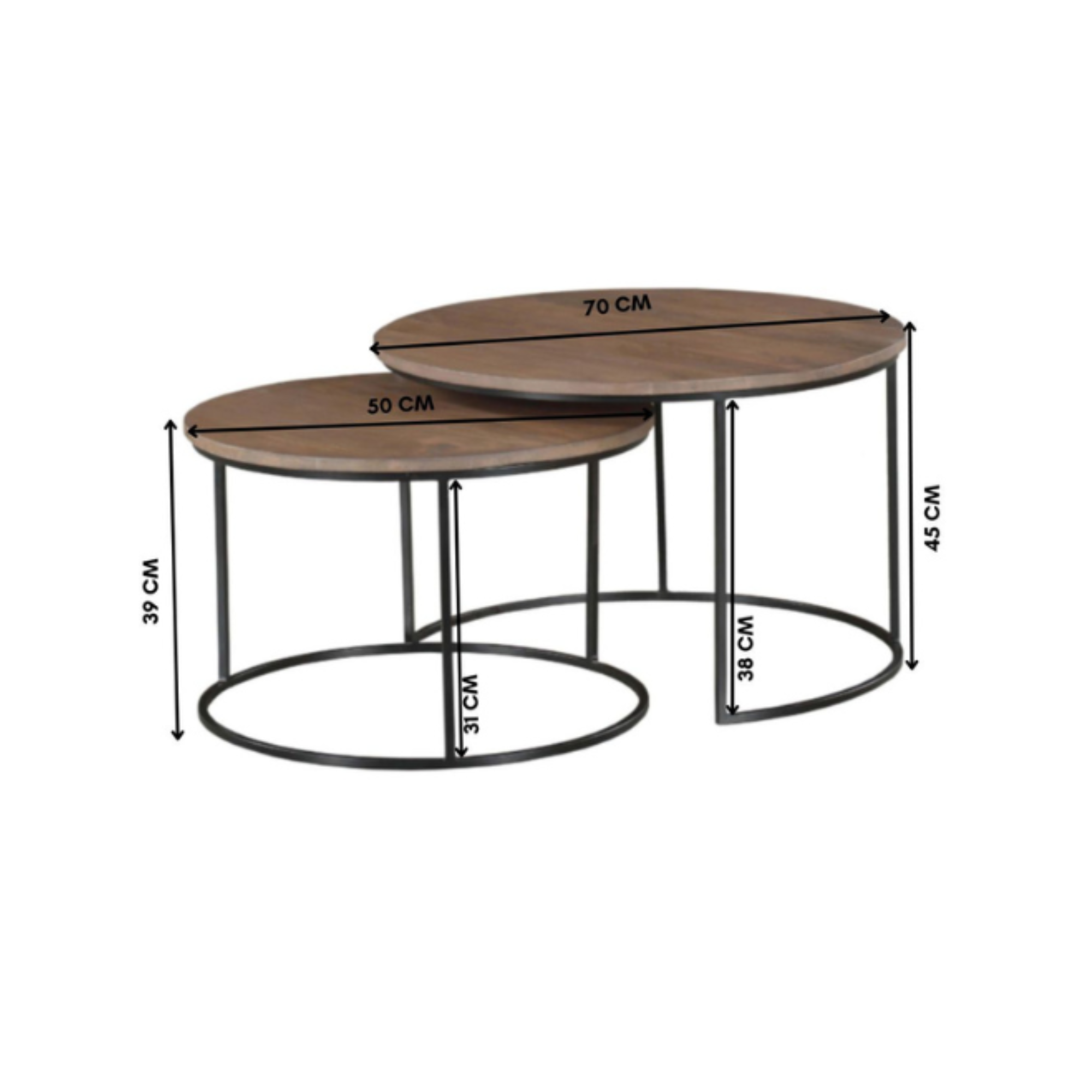 Salontafel Maya | set van 3 - STF