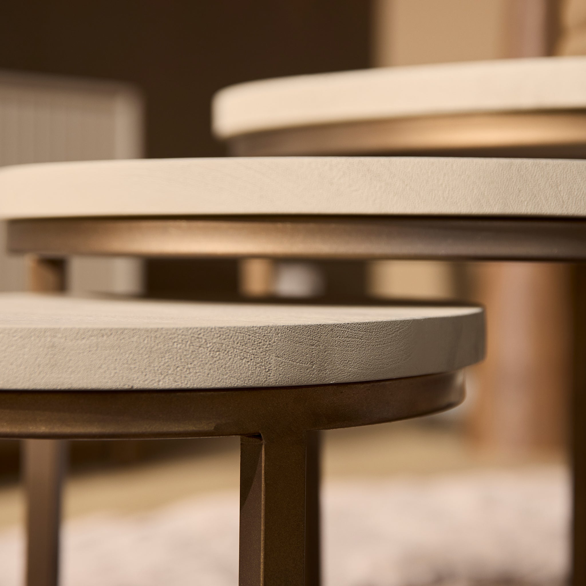 Salontafel Madison Zand | 70 cm | set van 3 - STF