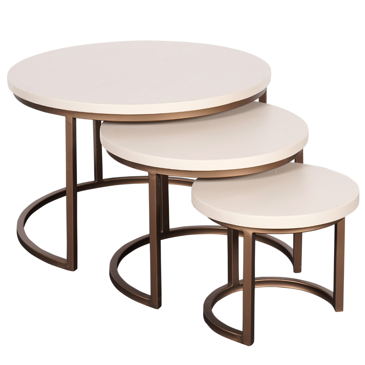 Salontafel Madison Zand | 70 cm | set van 3 - STF