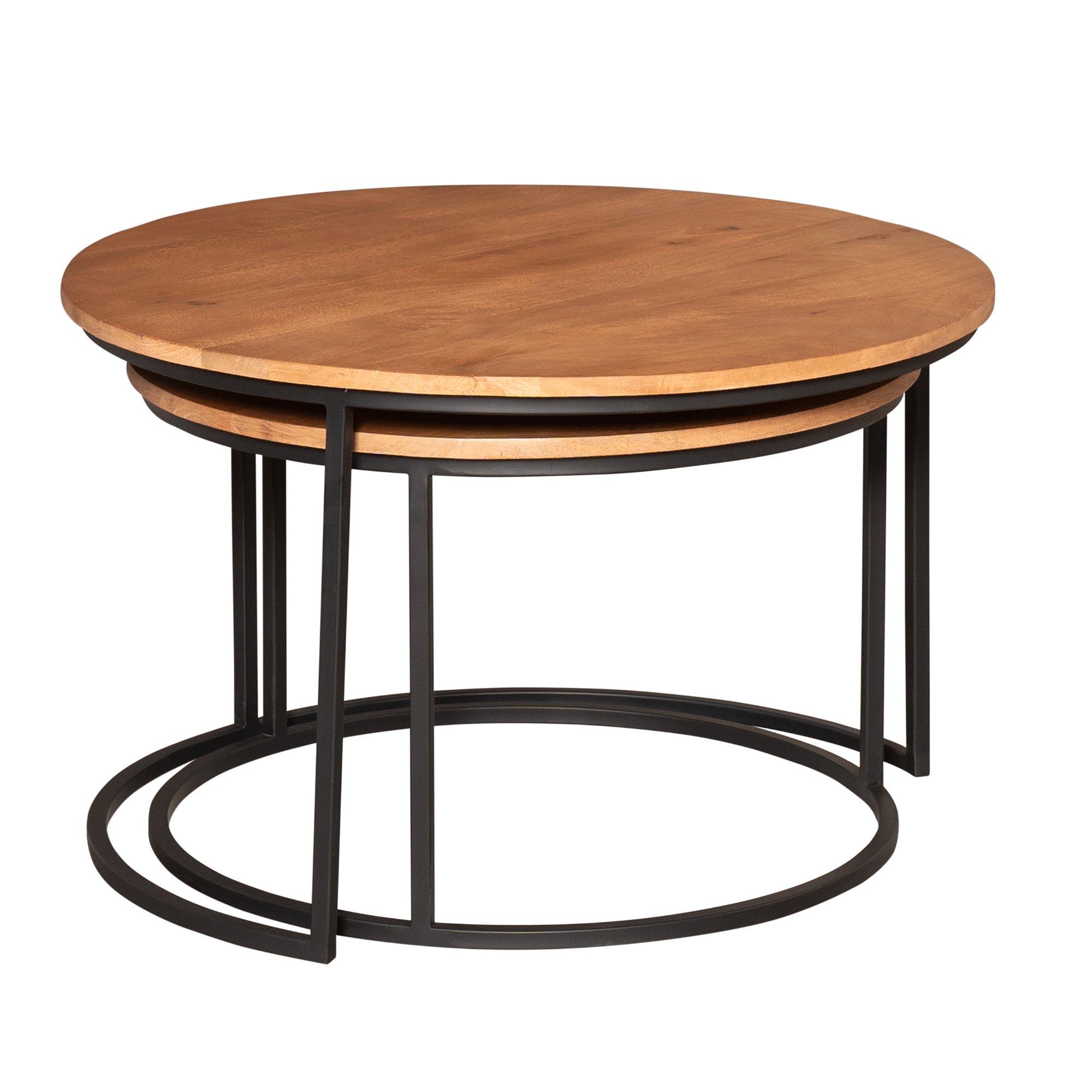 Salontafel Madison Naturel | 70 cm | Set van 2 - STF