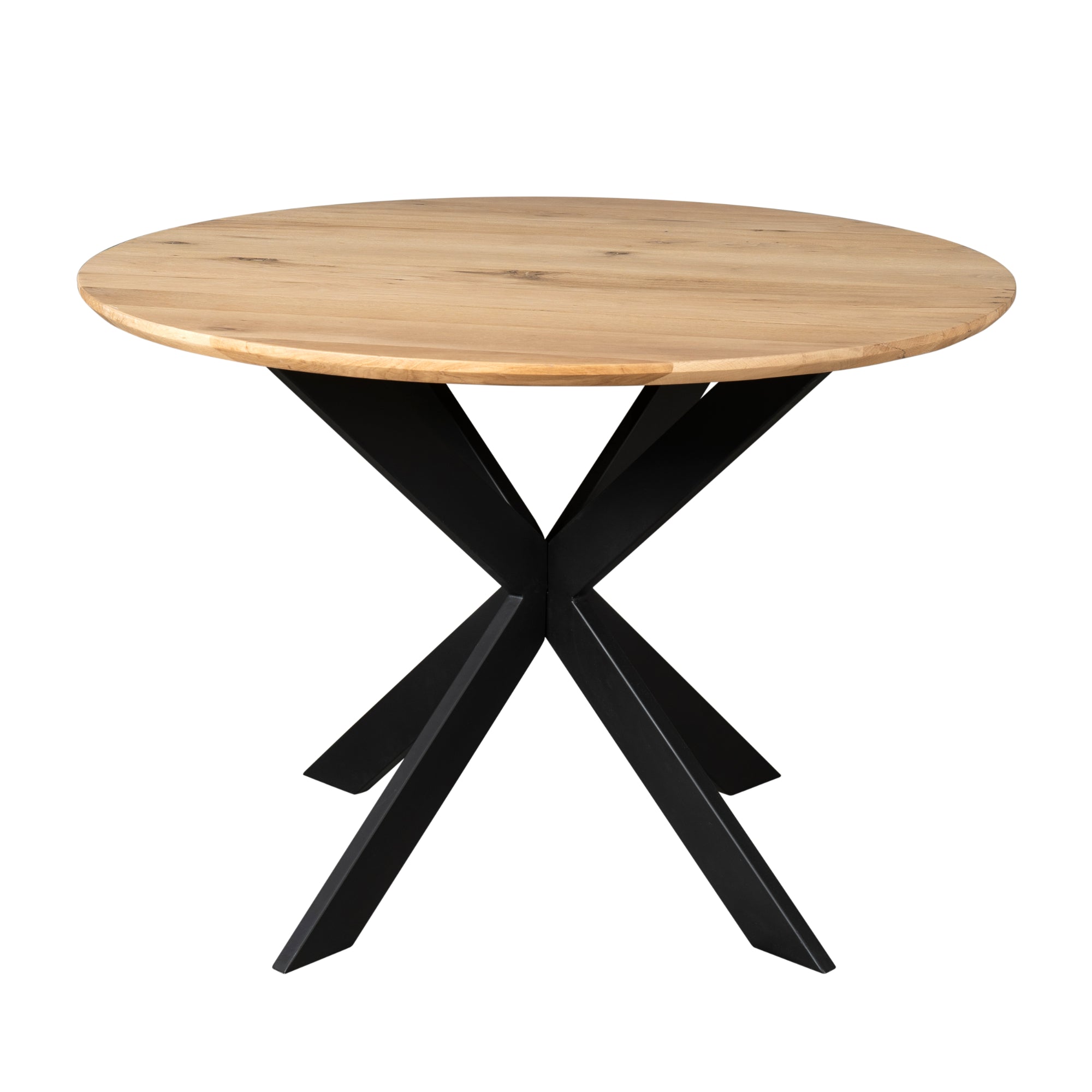 Table de salle à manger en chêne Ferris | Ronde 110 cm | Naturel - STF