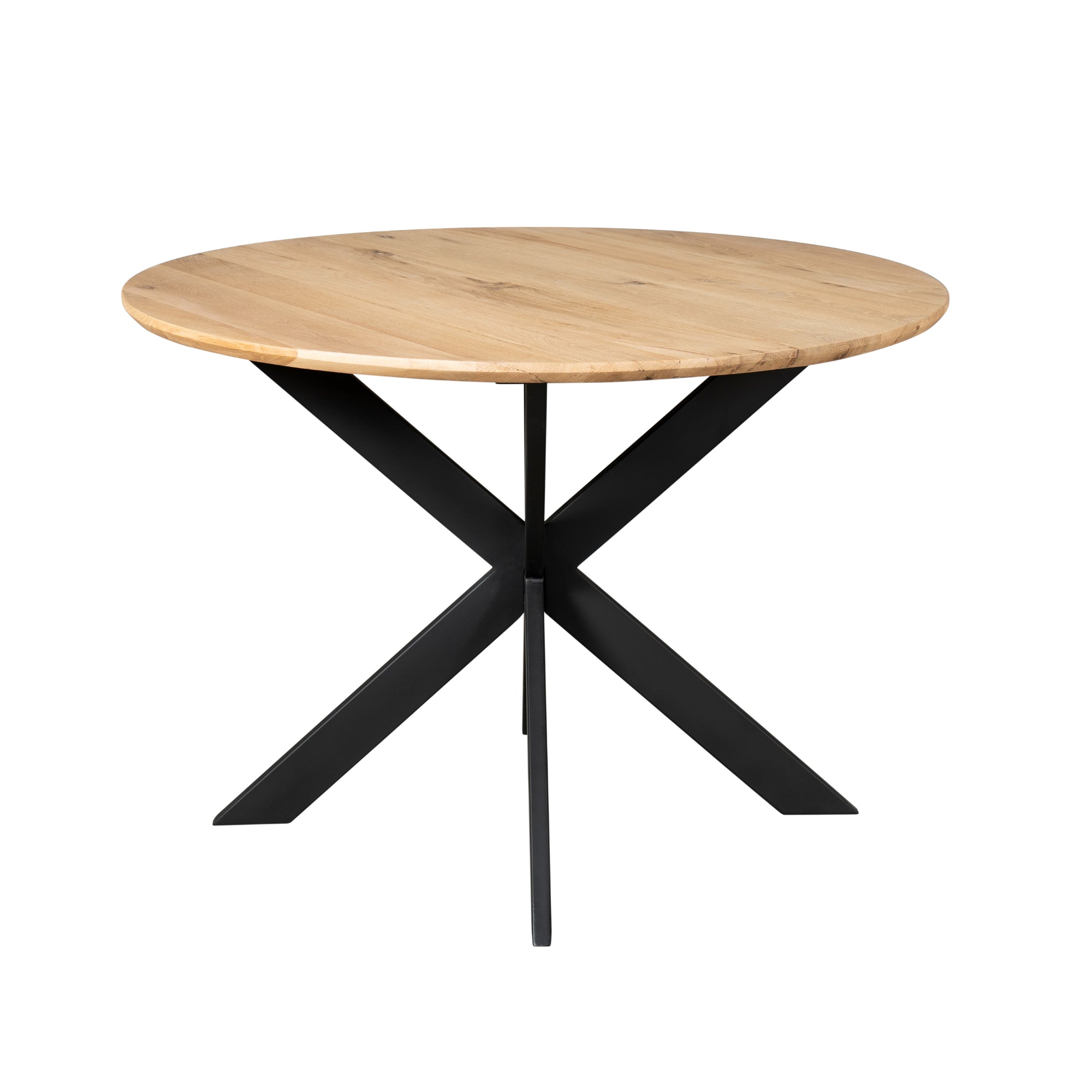 Table de salle à manger en chêne Ferris | Ronde 110 cm | Naturel - STF