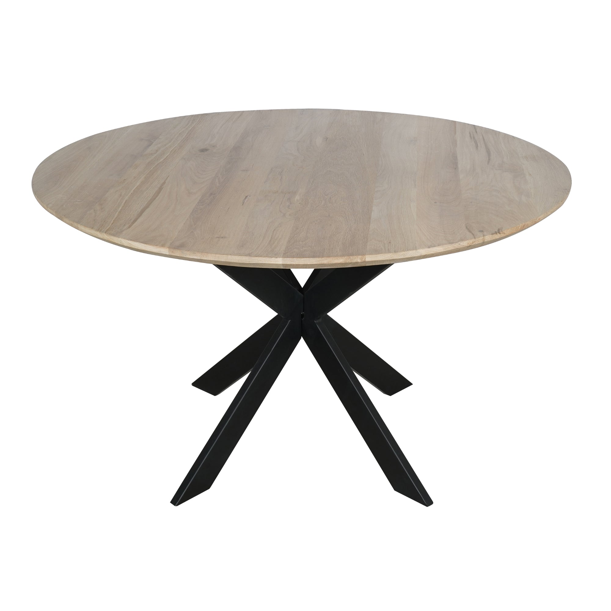 Table de salle à manger en chêne Ferris | Ronde 110 cm | Naturel - STF