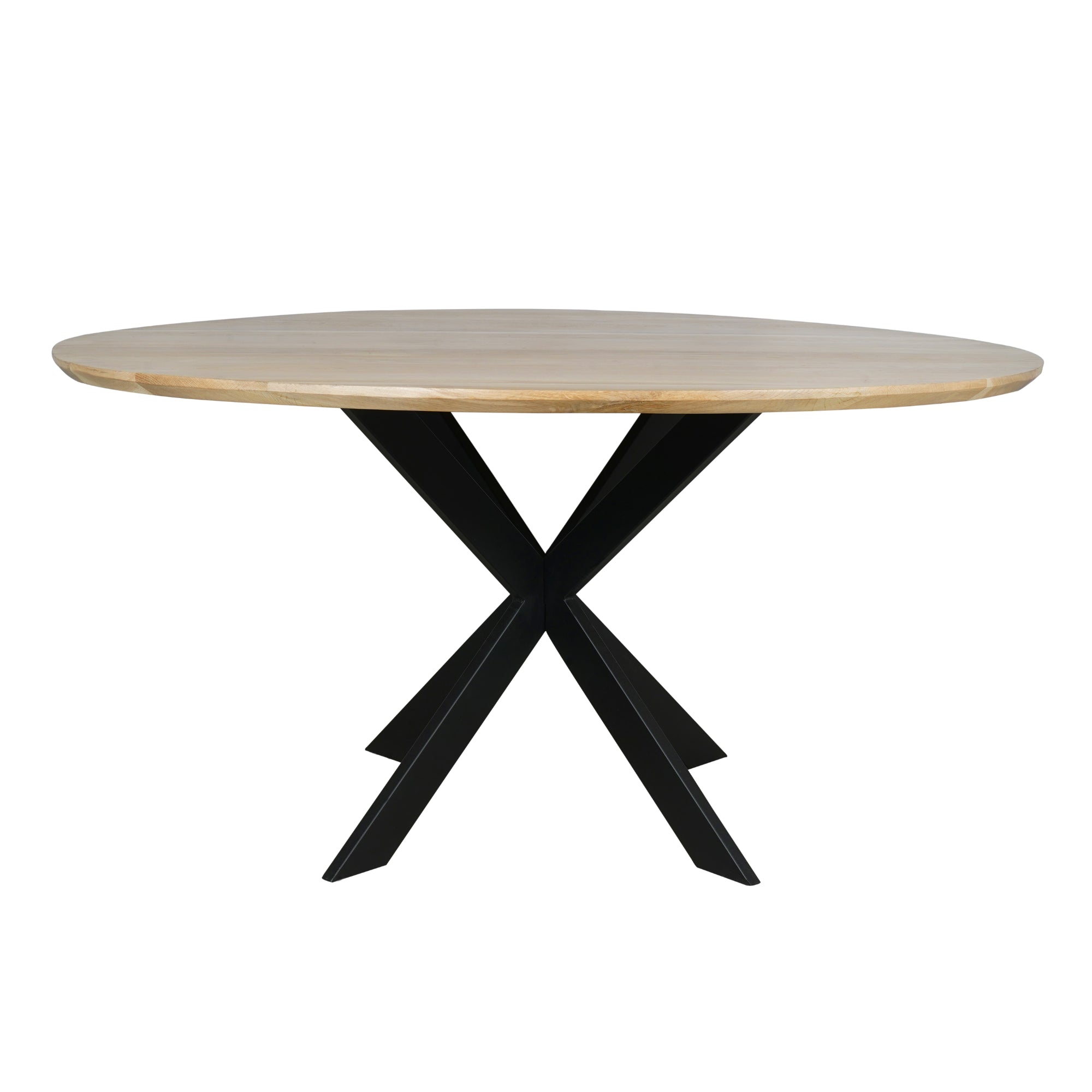 Table de salle à manger en chêne Ferris | Ronde 110 cm | Naturel - STF