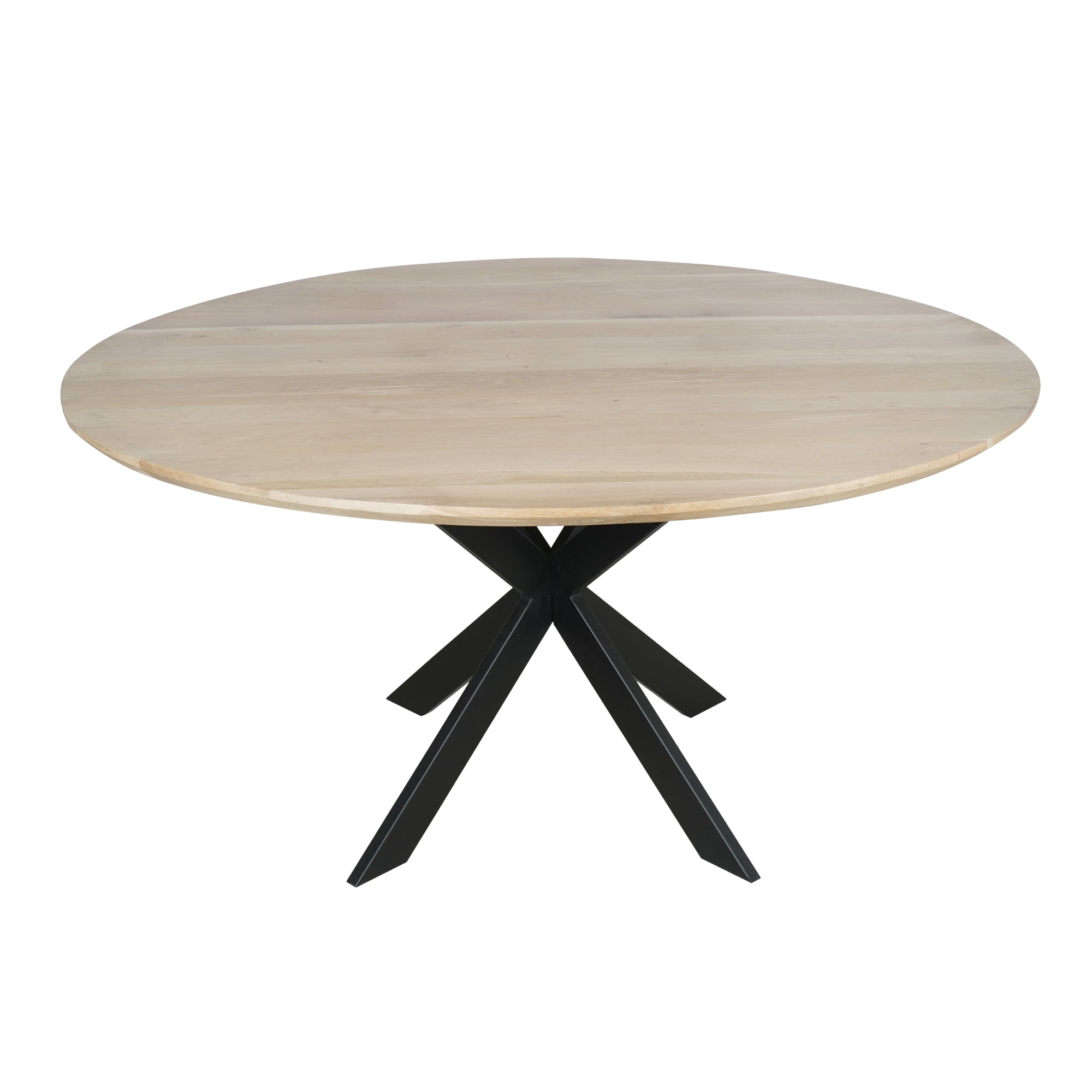 Table de salle à manger en chêne Ferris | Ronde 110 cm | Naturel - STF
