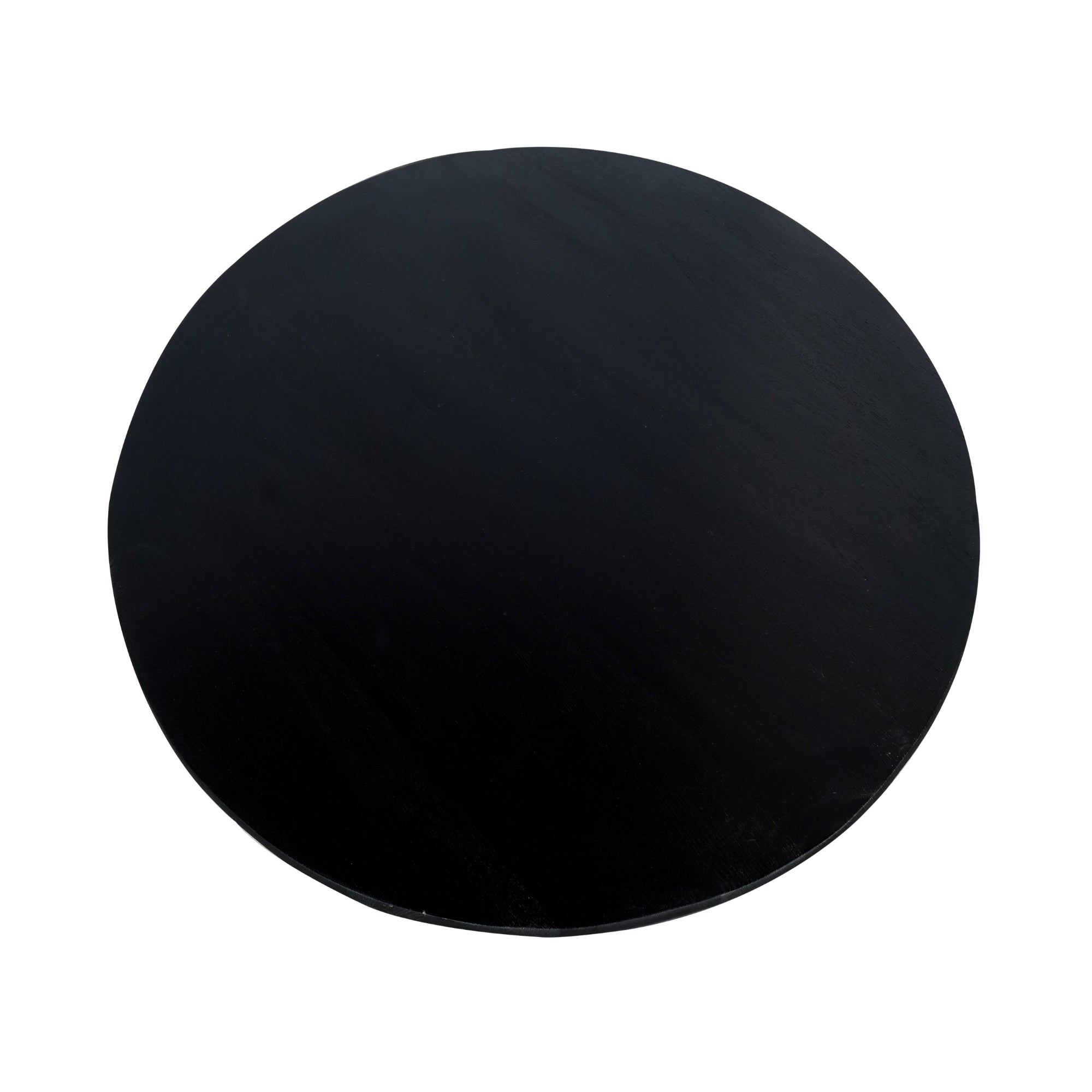 Eiken eettafel Ferris | Rond 110 cm | Zwart - STF