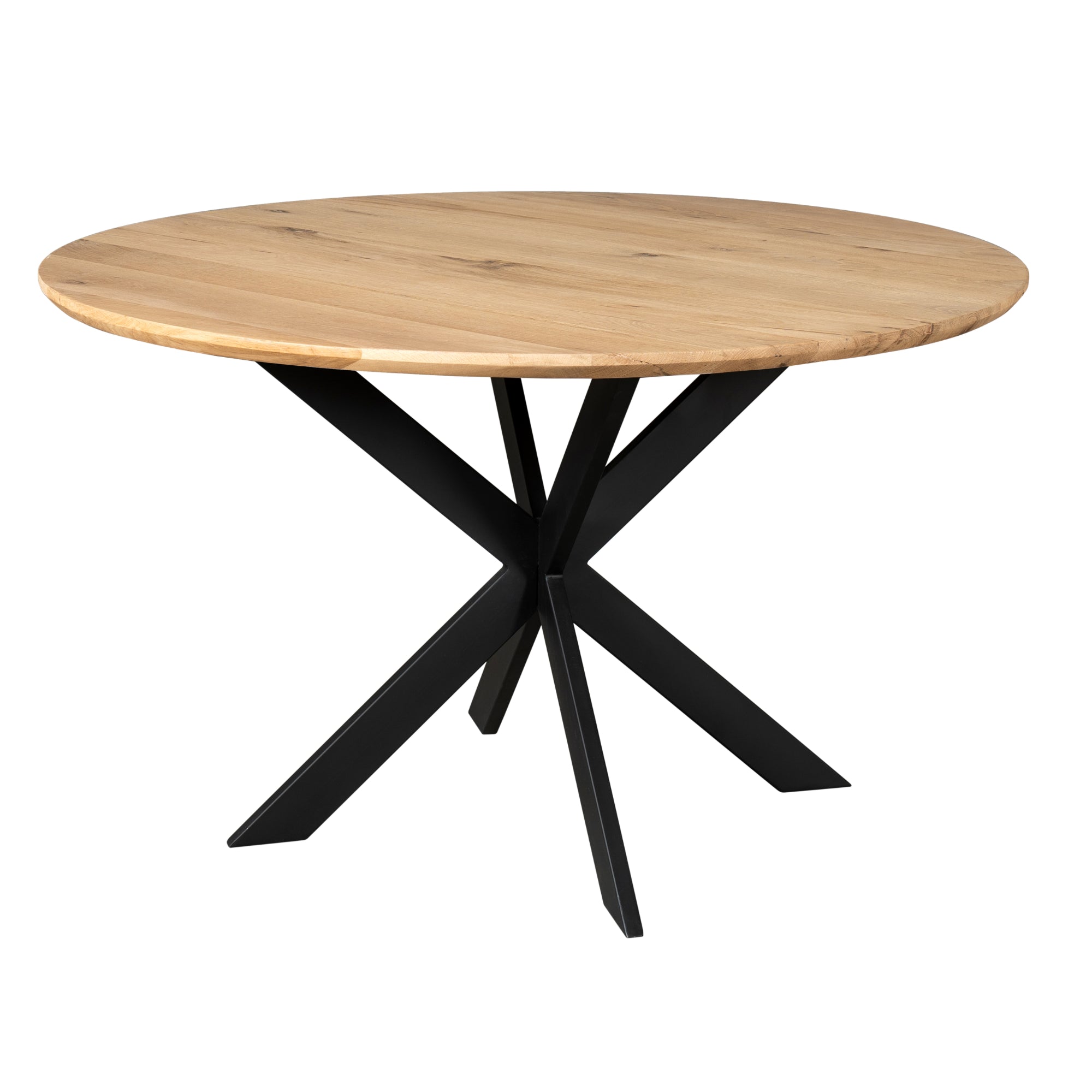 Eiken eettafel Ferris | Rond 130 cm | Naturel - STF