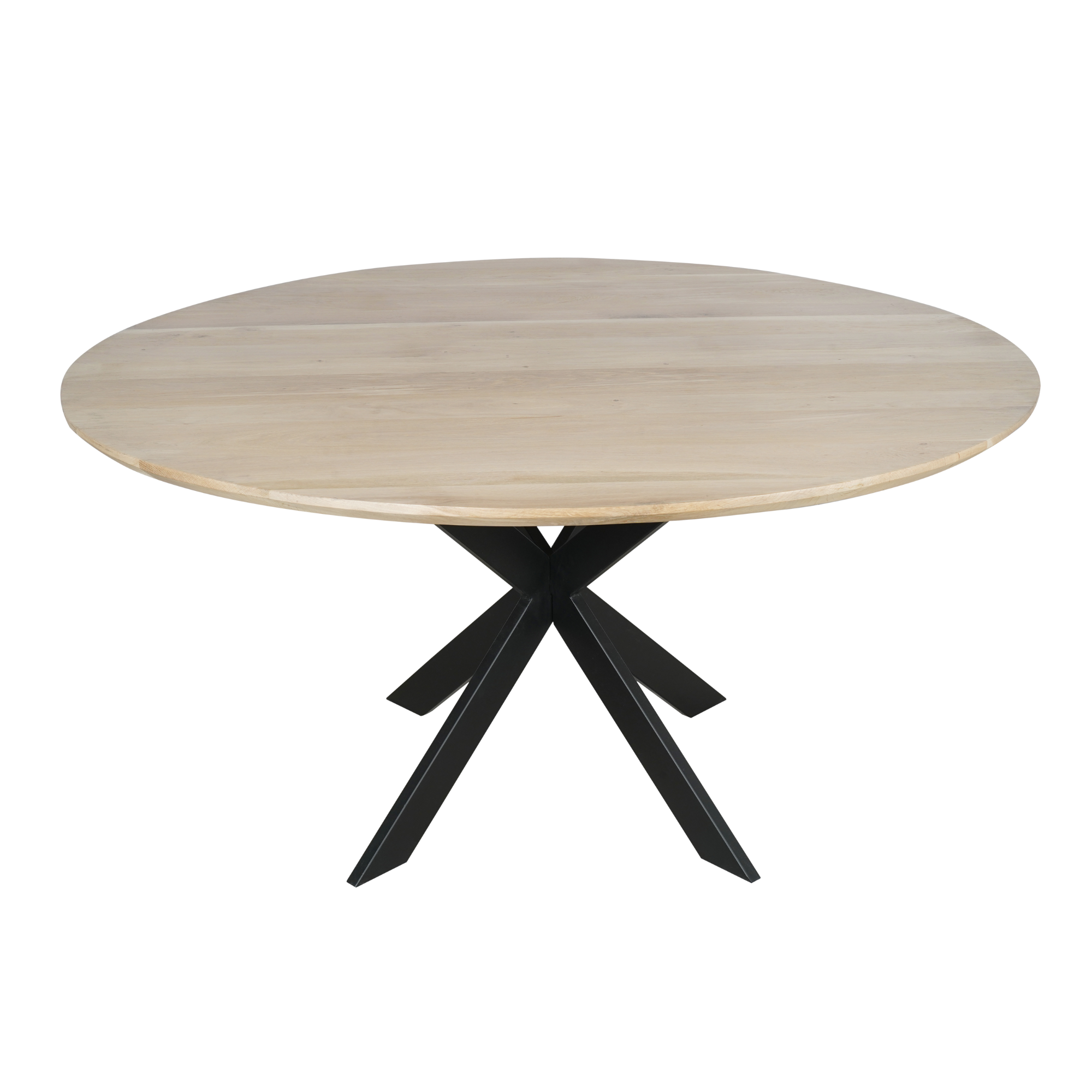 Eiken eettafel Ferris | Rond 150 cm | Naturel - STF