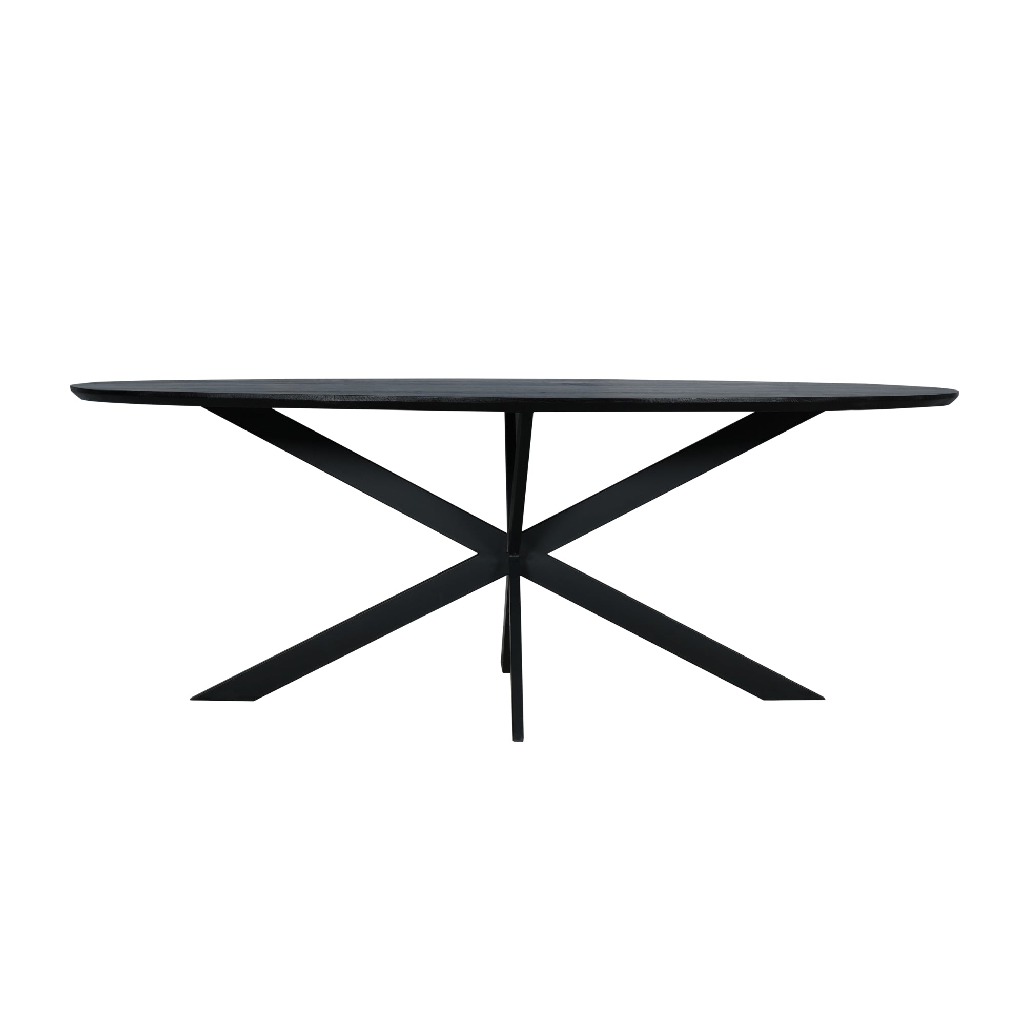 Eiken eettafel Ferris | Ovaal 210 cm | Zwart - STF