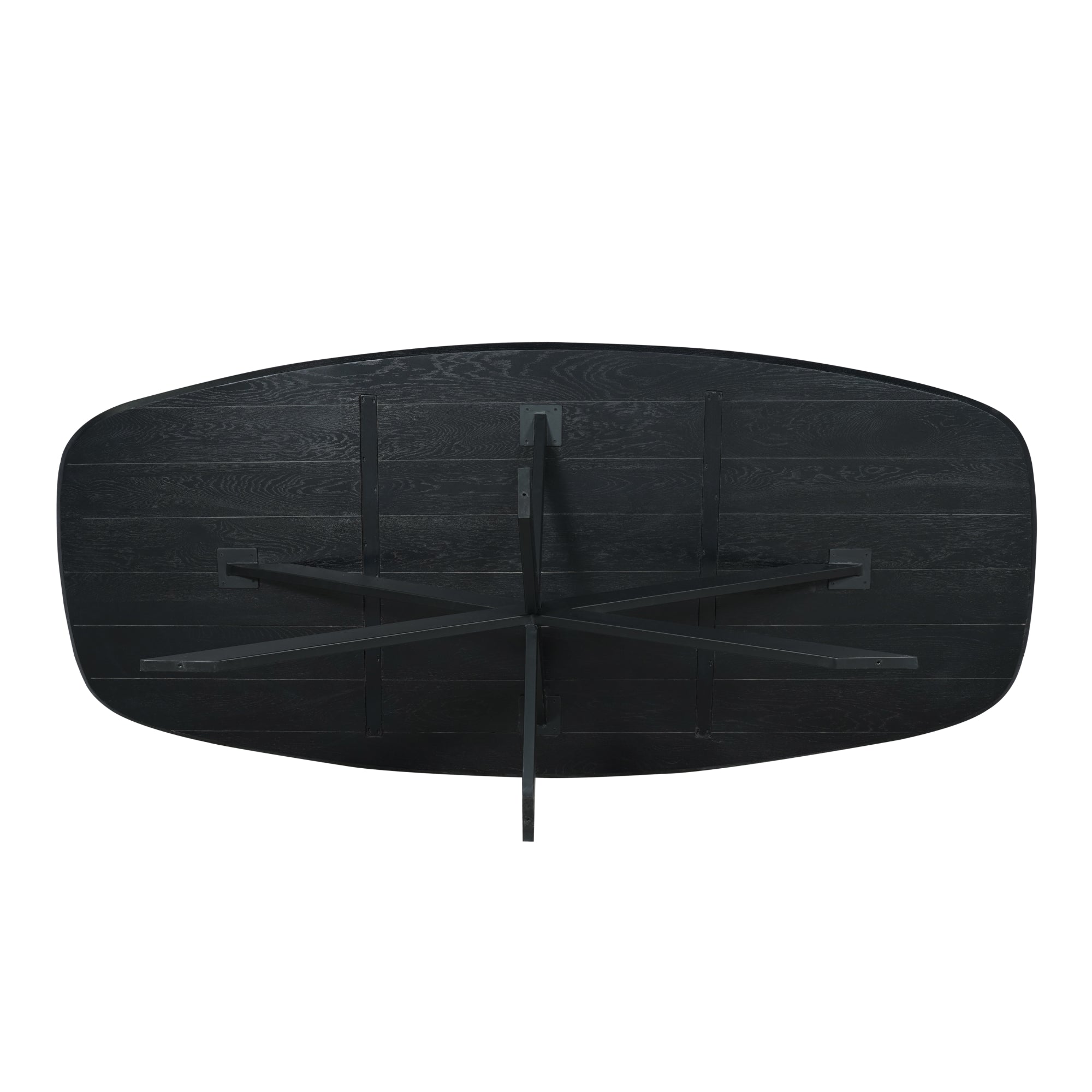 Table à manger en chêne Ferris | Danois ovale 200 cm | Noir - STF