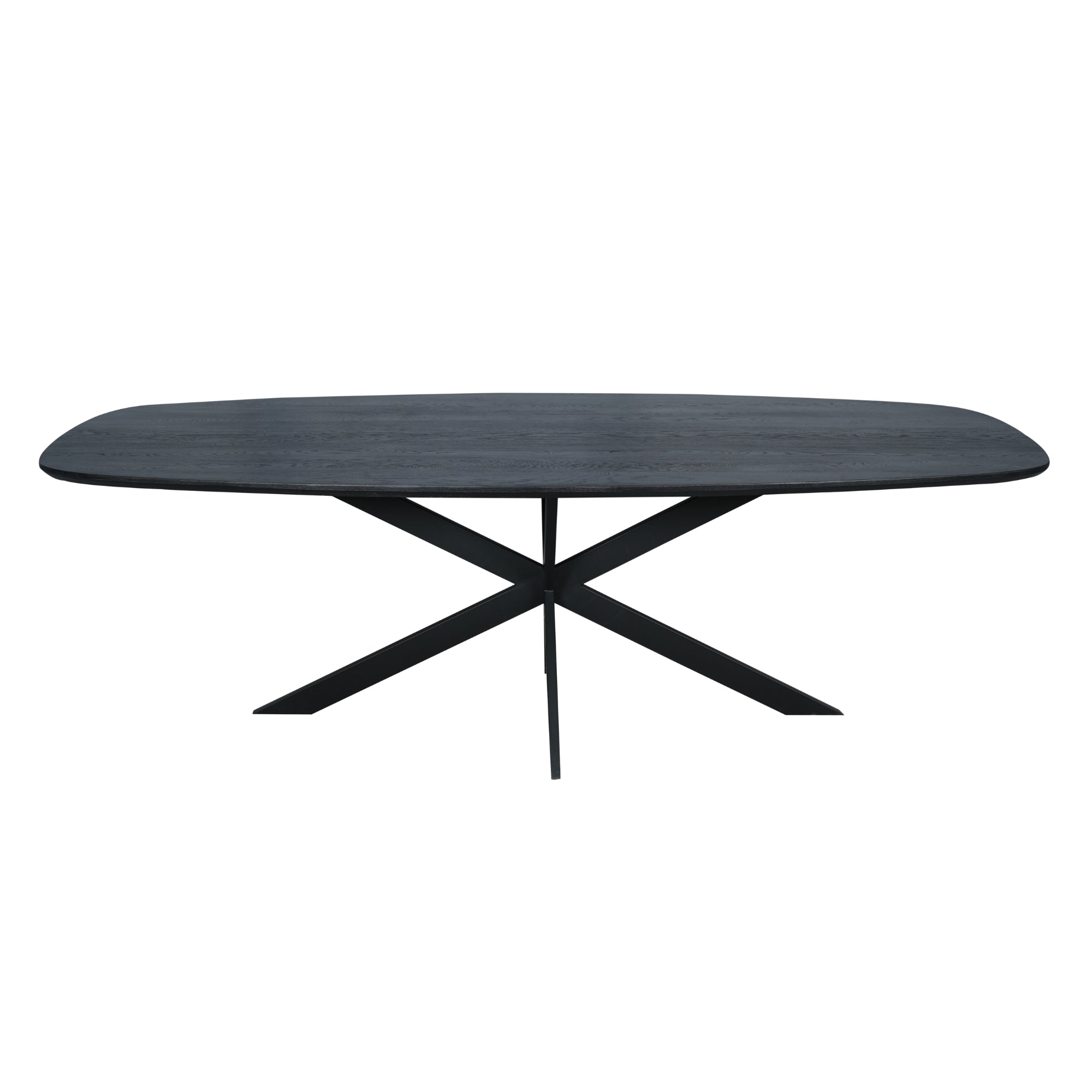 Table à manger en chêne Ferris | Danois ovale 200 cm | Noir - STF