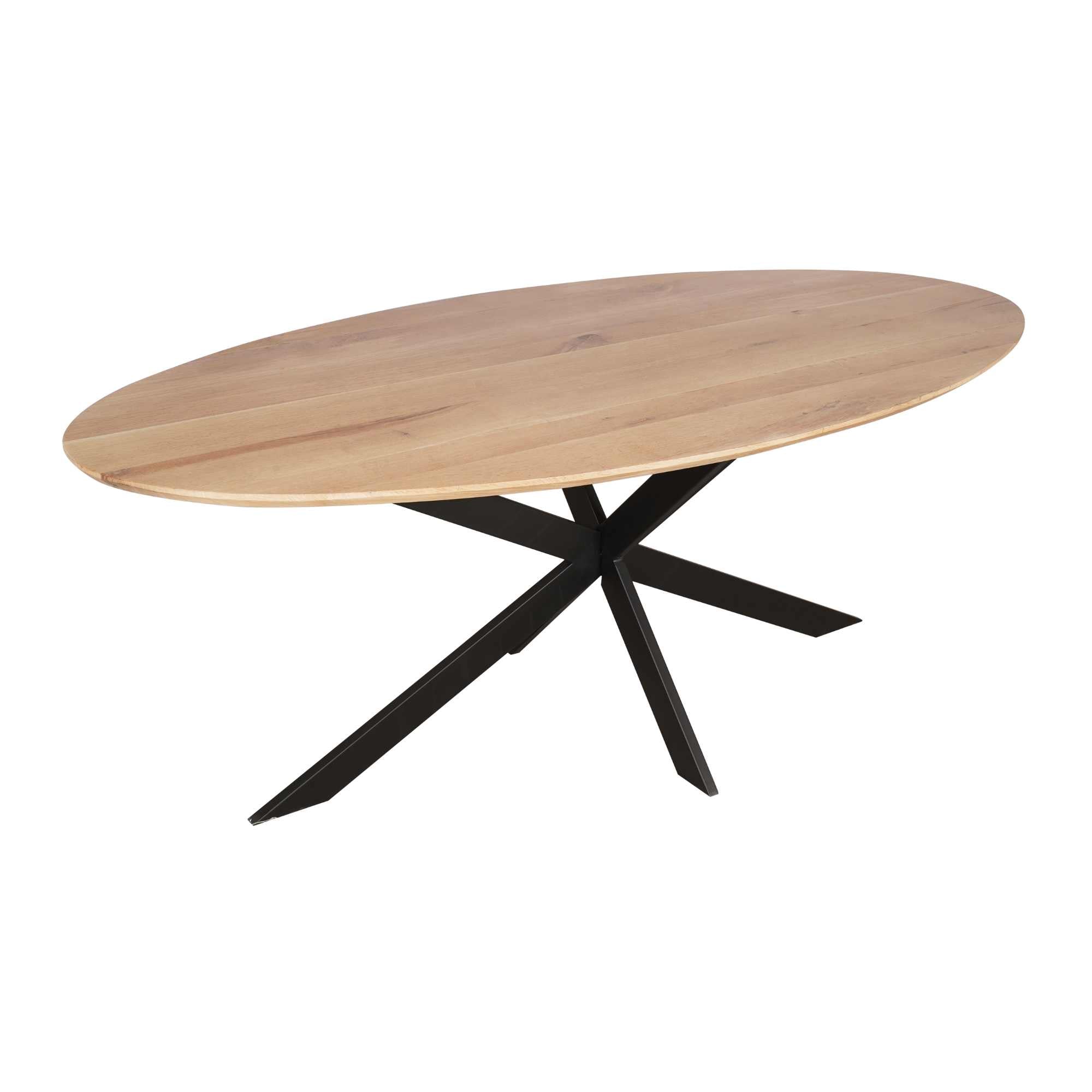 Eiken eettafel Ferris | Ovaal 180 cm | Naturel - STF