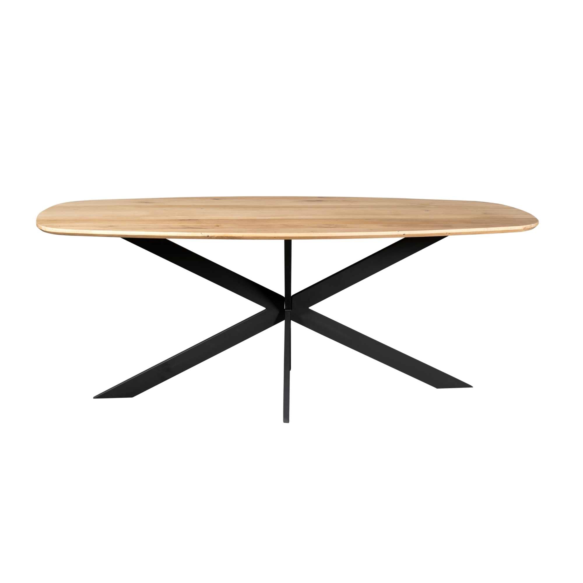 Eiken eettafel Ferris | Deens Ovaal 180 cm | Naturel - STF
