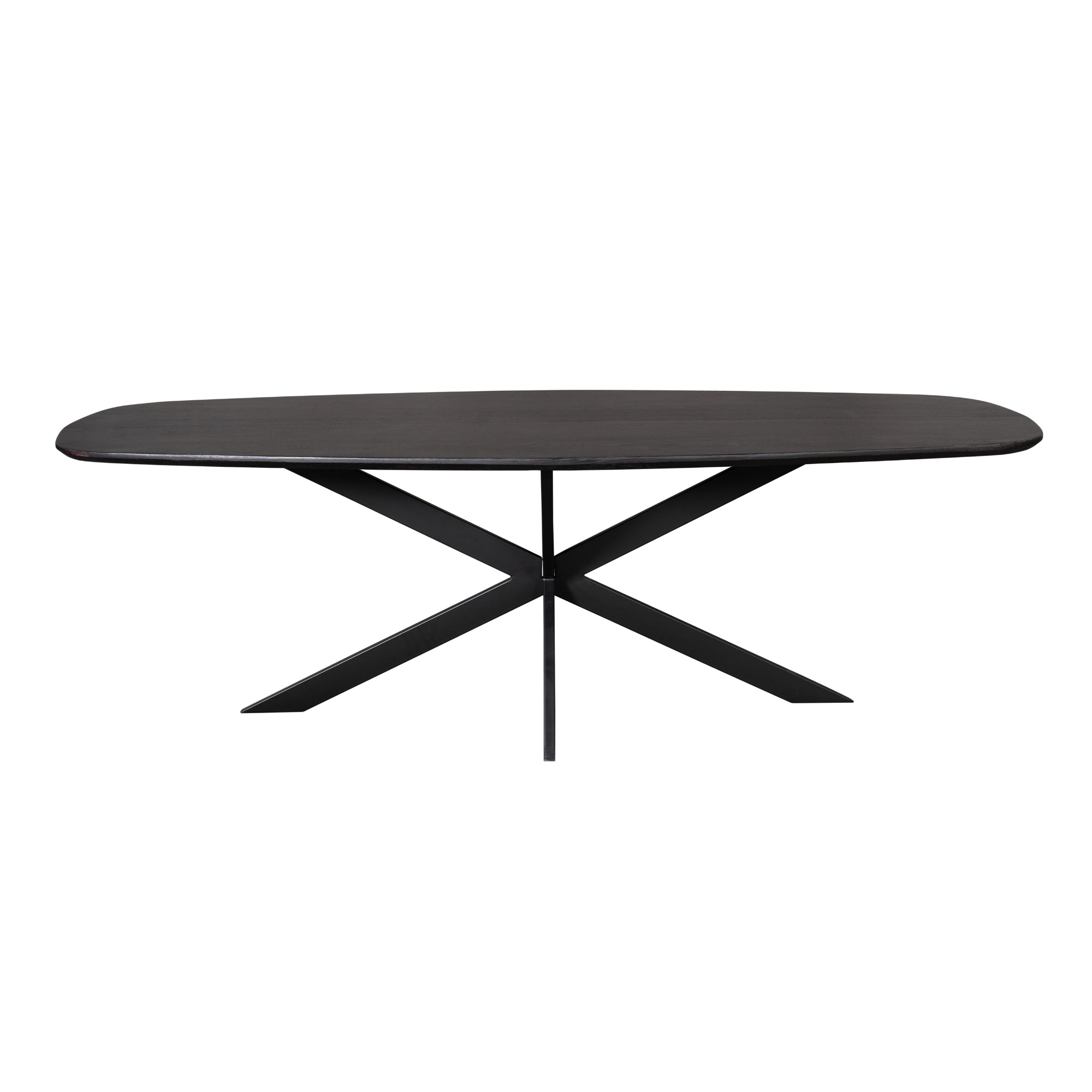 Eiken eettafel Ferris | Deens ovaal 280 cm | Zwart - STF