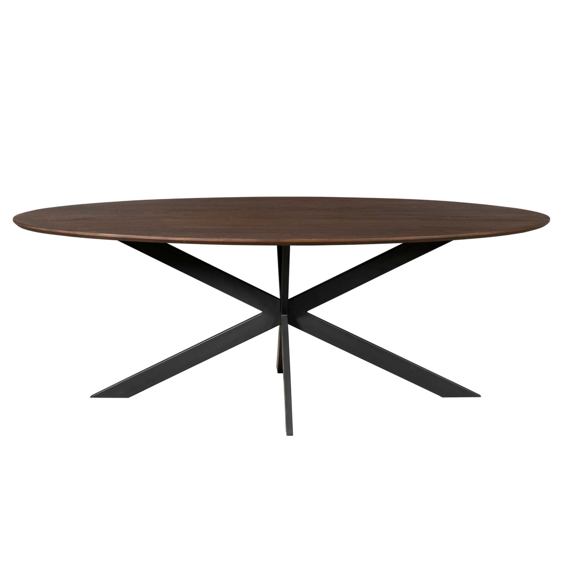 Eiken eettafel Ferris | Ovaal 240 cm | Bruin - STF