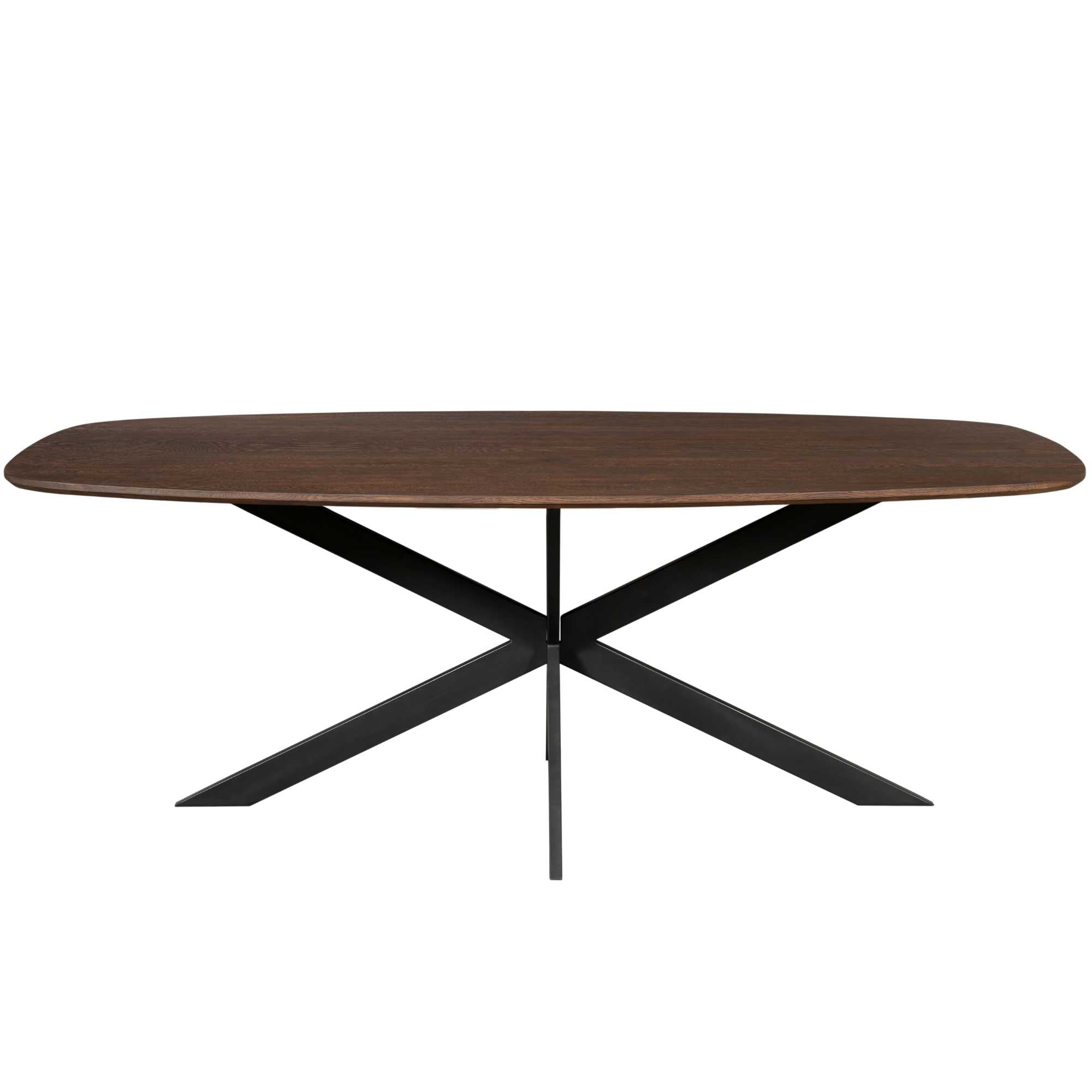 Eiken eettafel Ferris | Deens Ovaal 200 cm | Bruin - STF