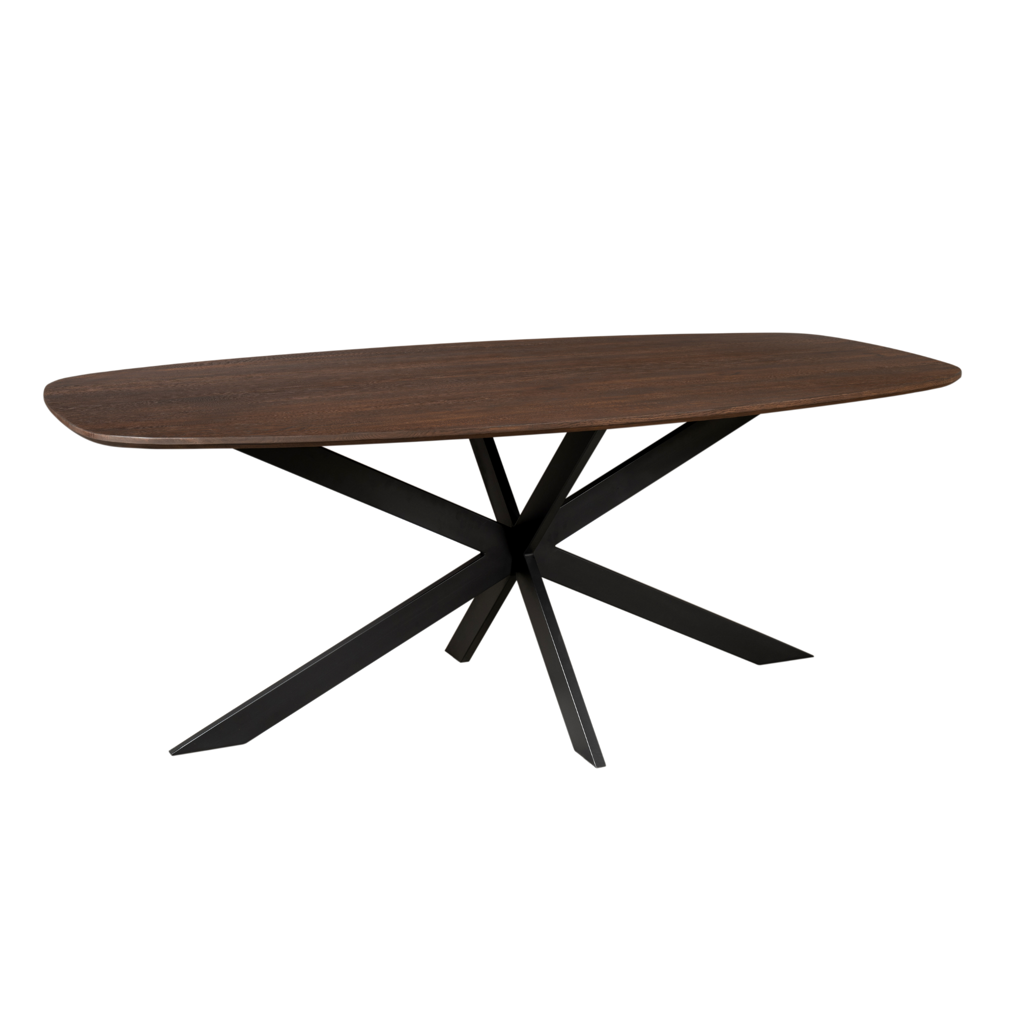 Eiken eettafel Ferris | Deens Ovaal 180 cm | Bruin - STF