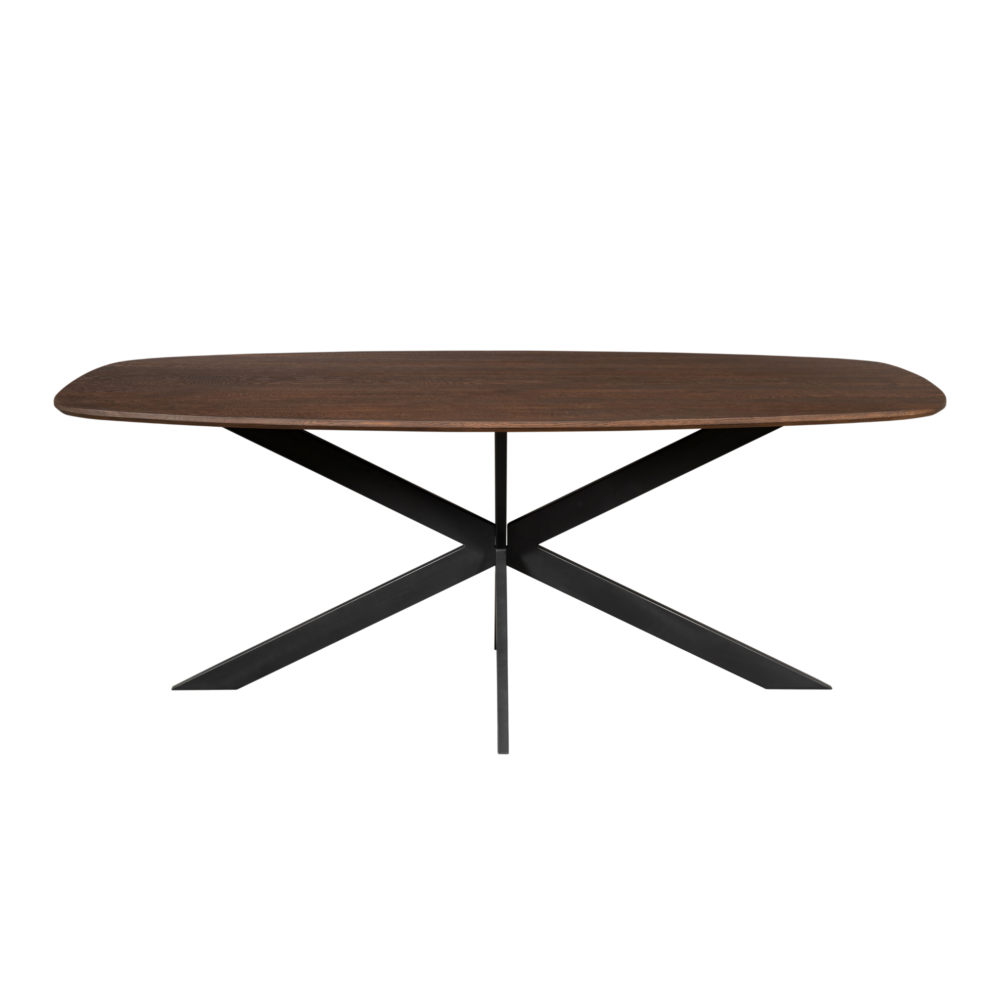 Eiken eettafel Ferris | Deens Ovaal 180 cm | Bruin - STF