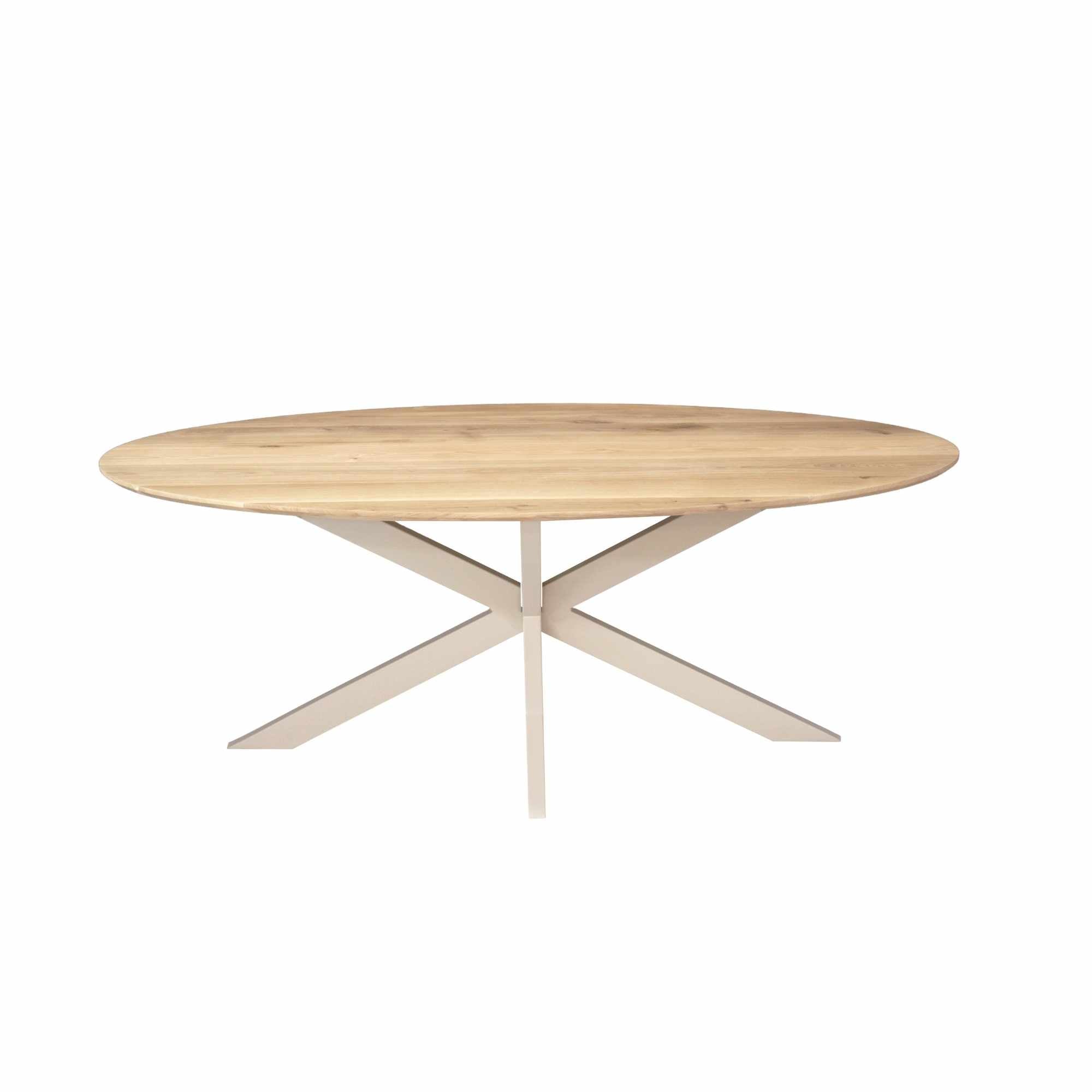 Eiken eettafel Ferris | Ovaal 210 cm | Naturel | Poot Zand - STF