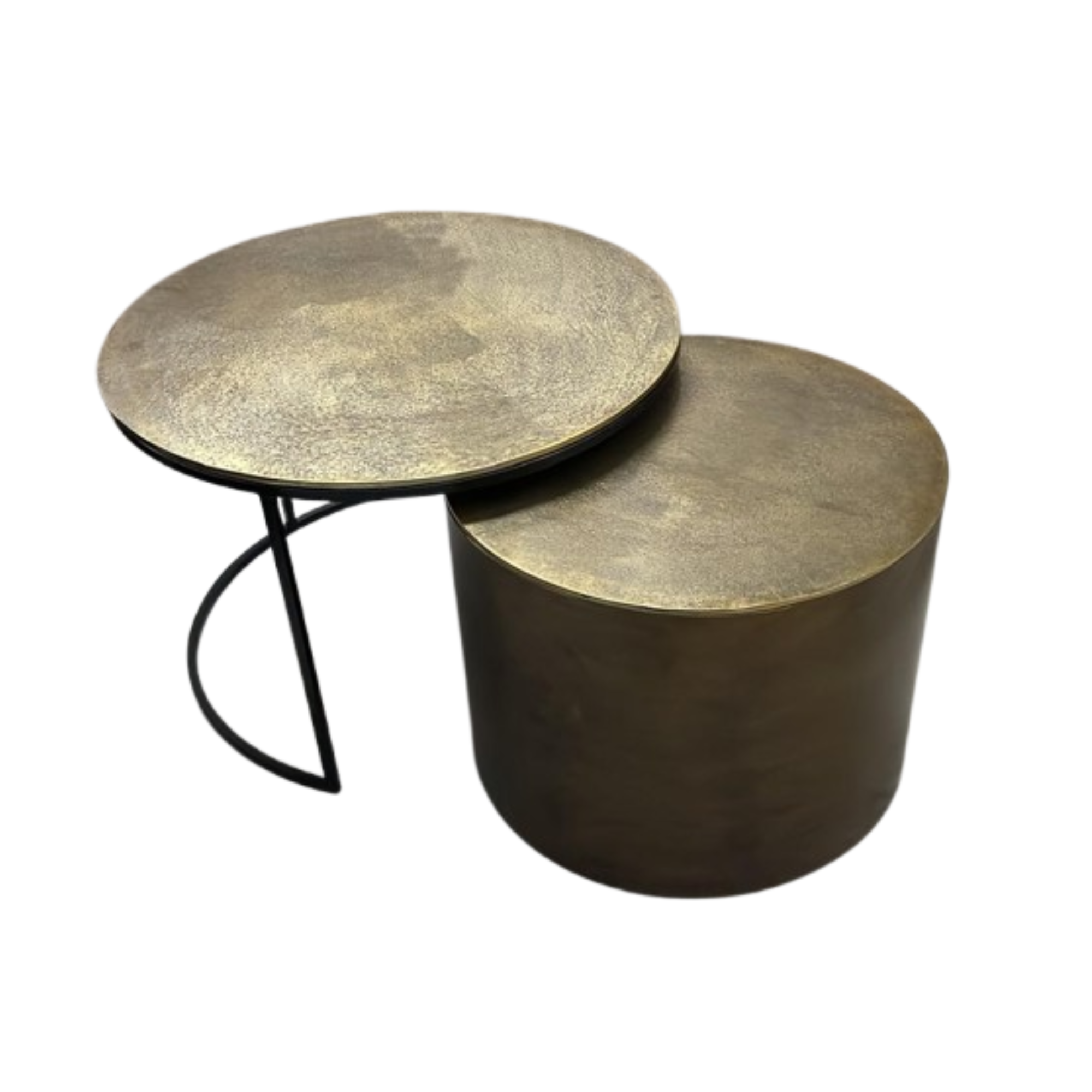 Table basse Luna | Or | Lot de 2 - STF