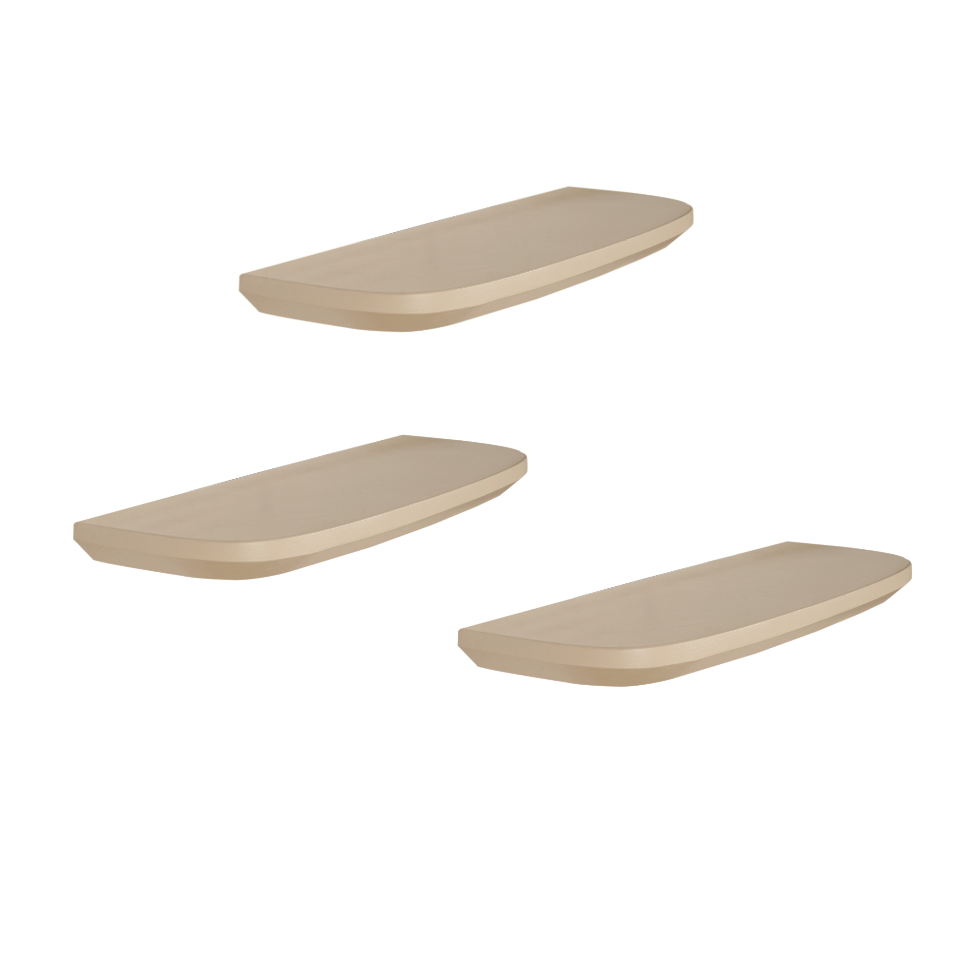 Wandplank Gusta Zand | 60 cm | Set van 3 - STF