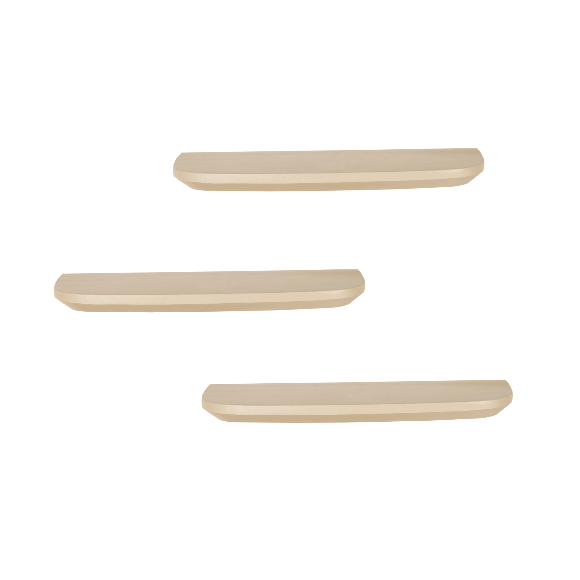 Wandplank Gusta Zand | 60 cm | Set van 3 - STF